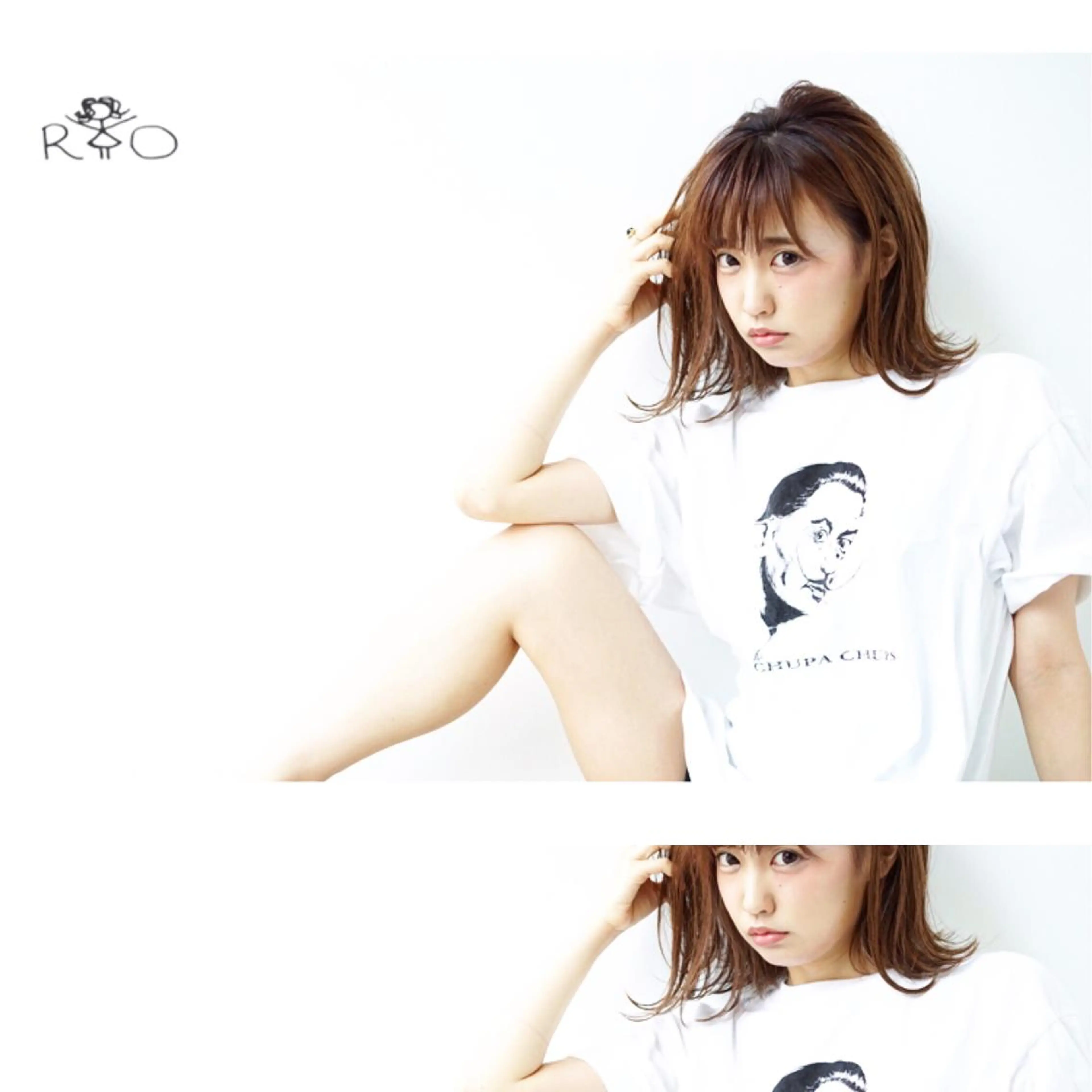 ミディアム 透明感×髪質改善🧸 韓国ヘア　武田涼のヘアスタイル