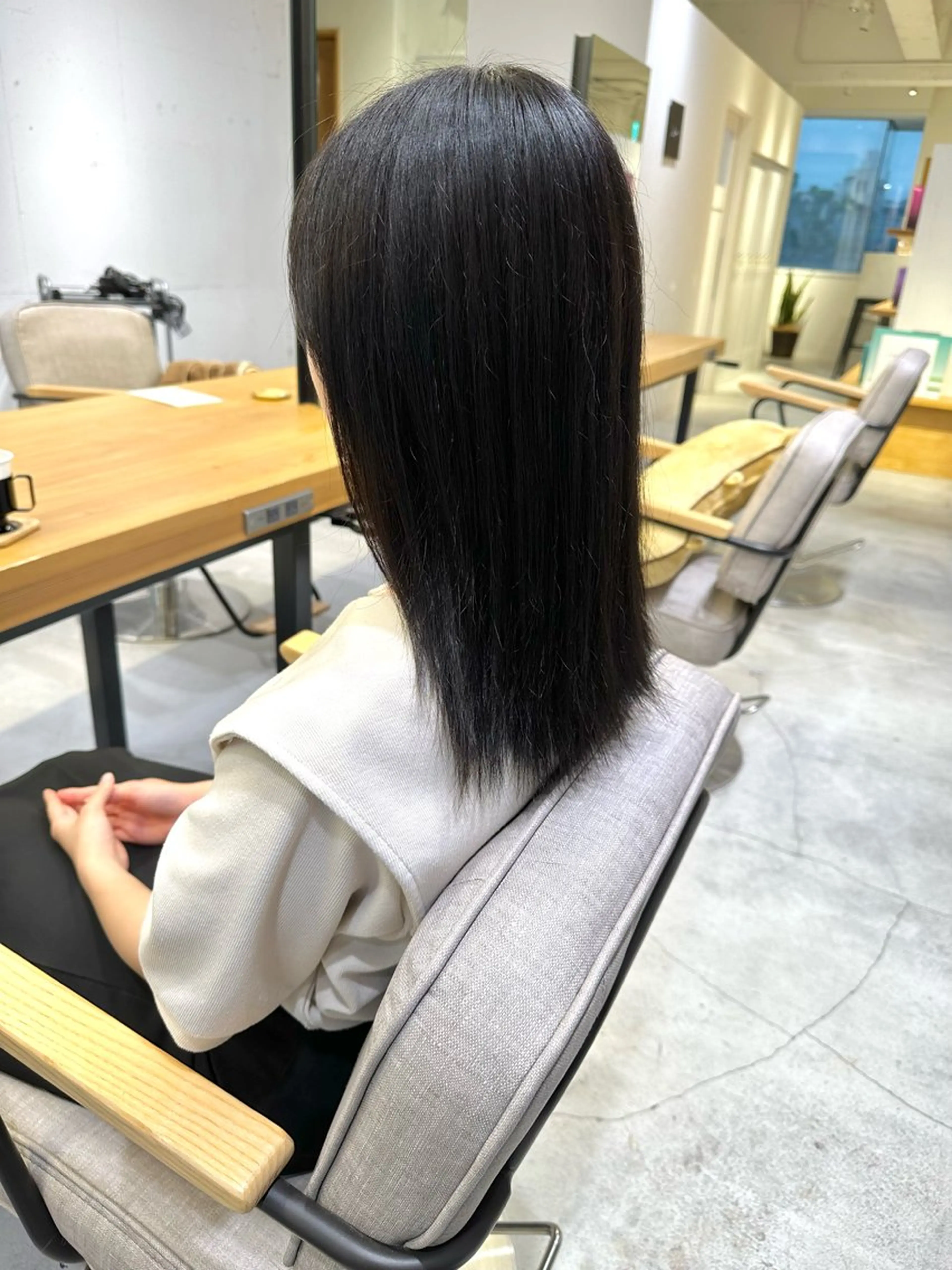 ミディアム カット ヘアカラー トリートメント 上野湧太 髪質改善/艶カラーのヘアスタイル