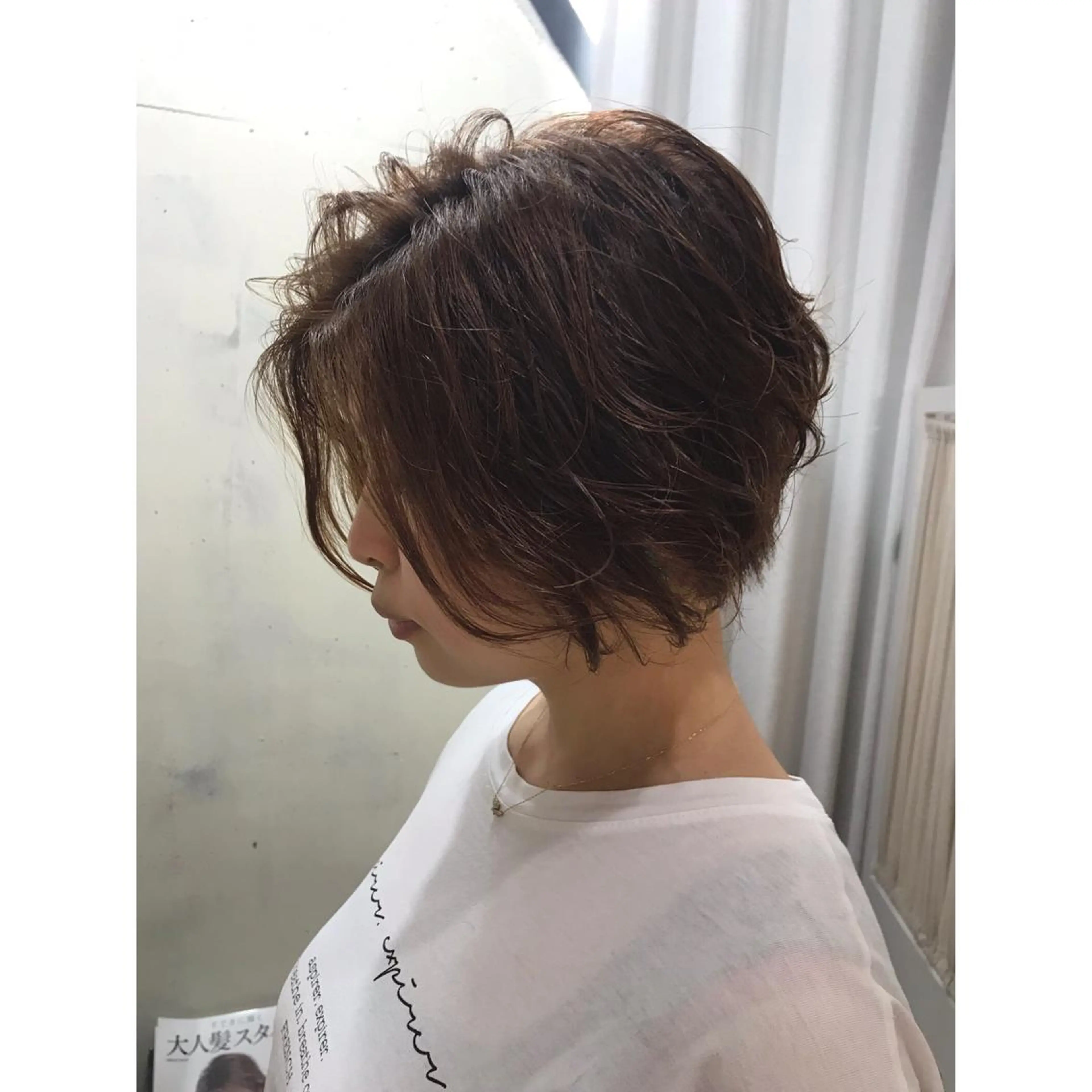 ショート カラー パーマ ショートボブ ボブ ショートヘア corona hairdesign KAZUE MAEDA所属・マエダ　カズエ🫶 coronahairのヘアスタイル