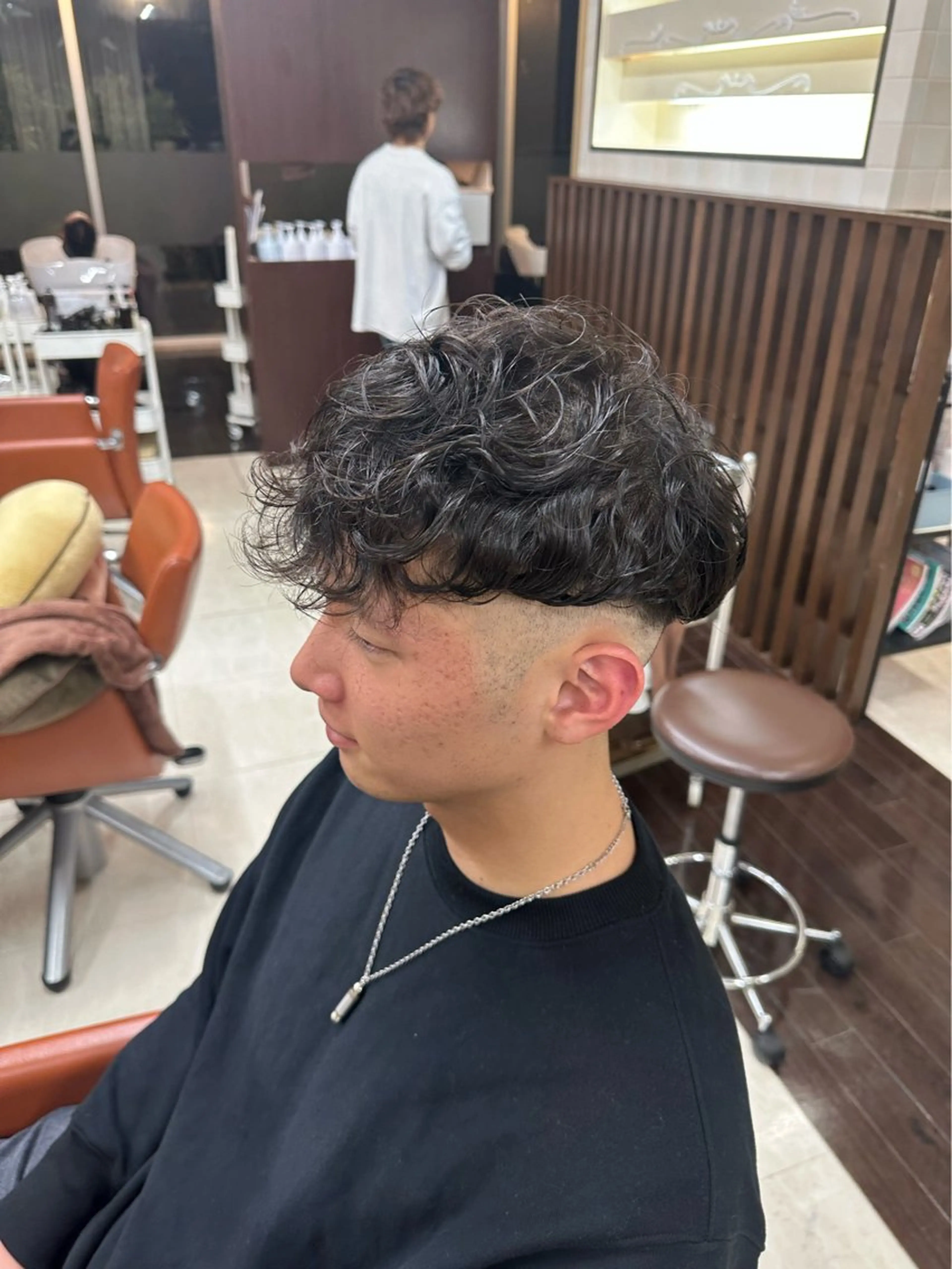 ショート カラー パーマ メンズ カット パーマ ヘアセット 毎月230人担当/ メンズヘア/清和武虎のヘアスタイル