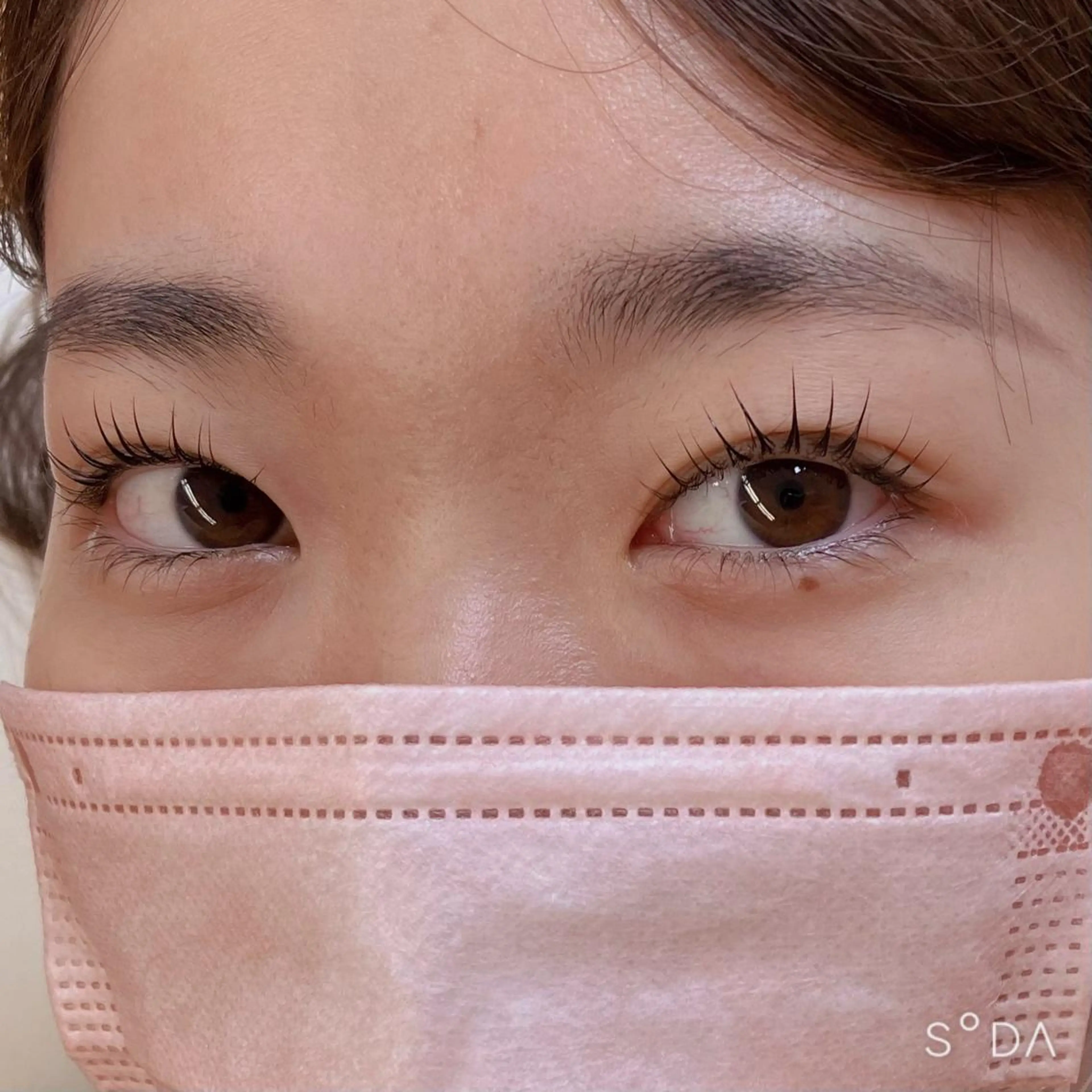 マツエク・マツパ 束感まつ毛 一重×まつ毛パーマ マツパ フジ ワラの眉毛・アイブロウイメージ