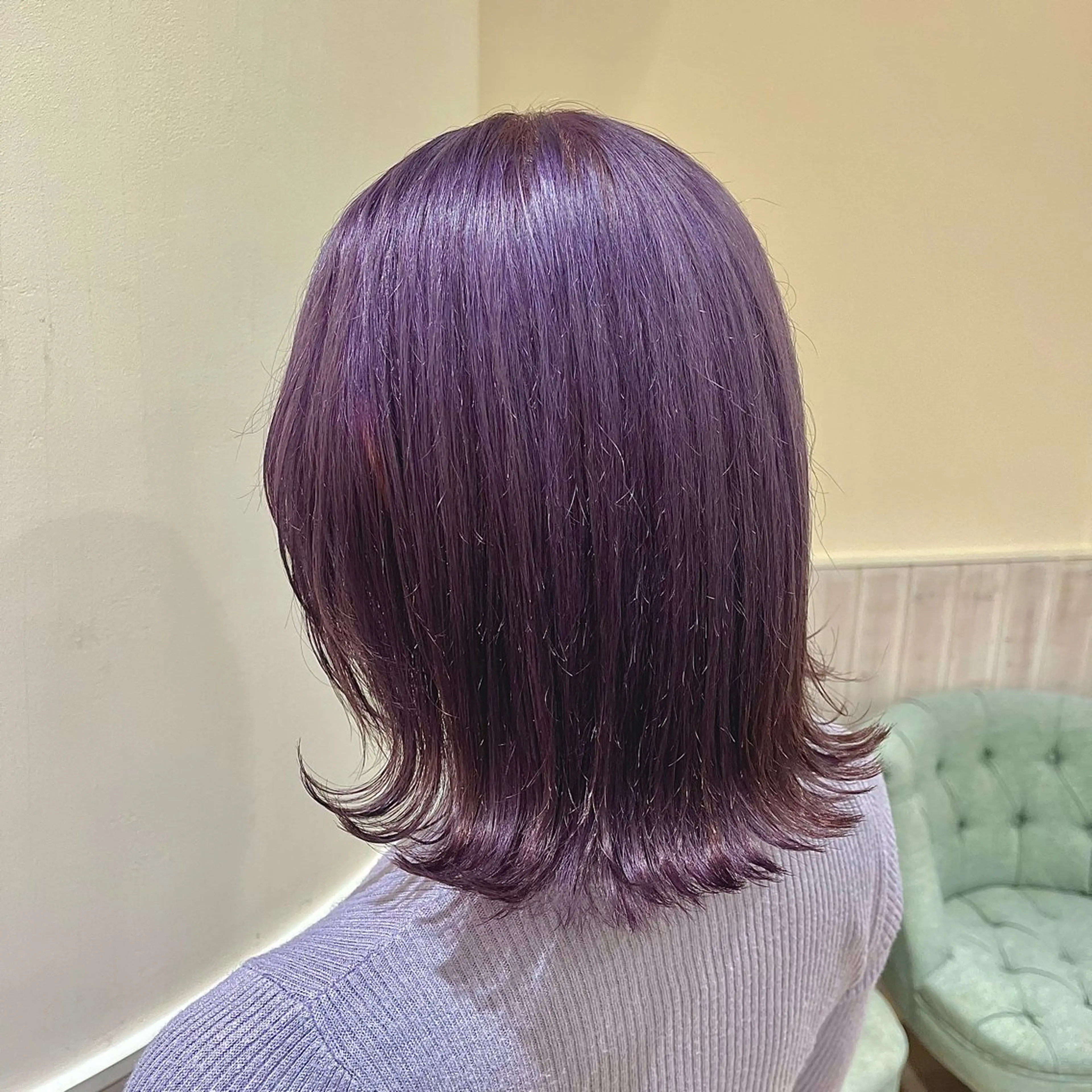ミディアム カラー カット ヘアカラー YUMEKA🩶 /透明感カラーのヘアスタイル