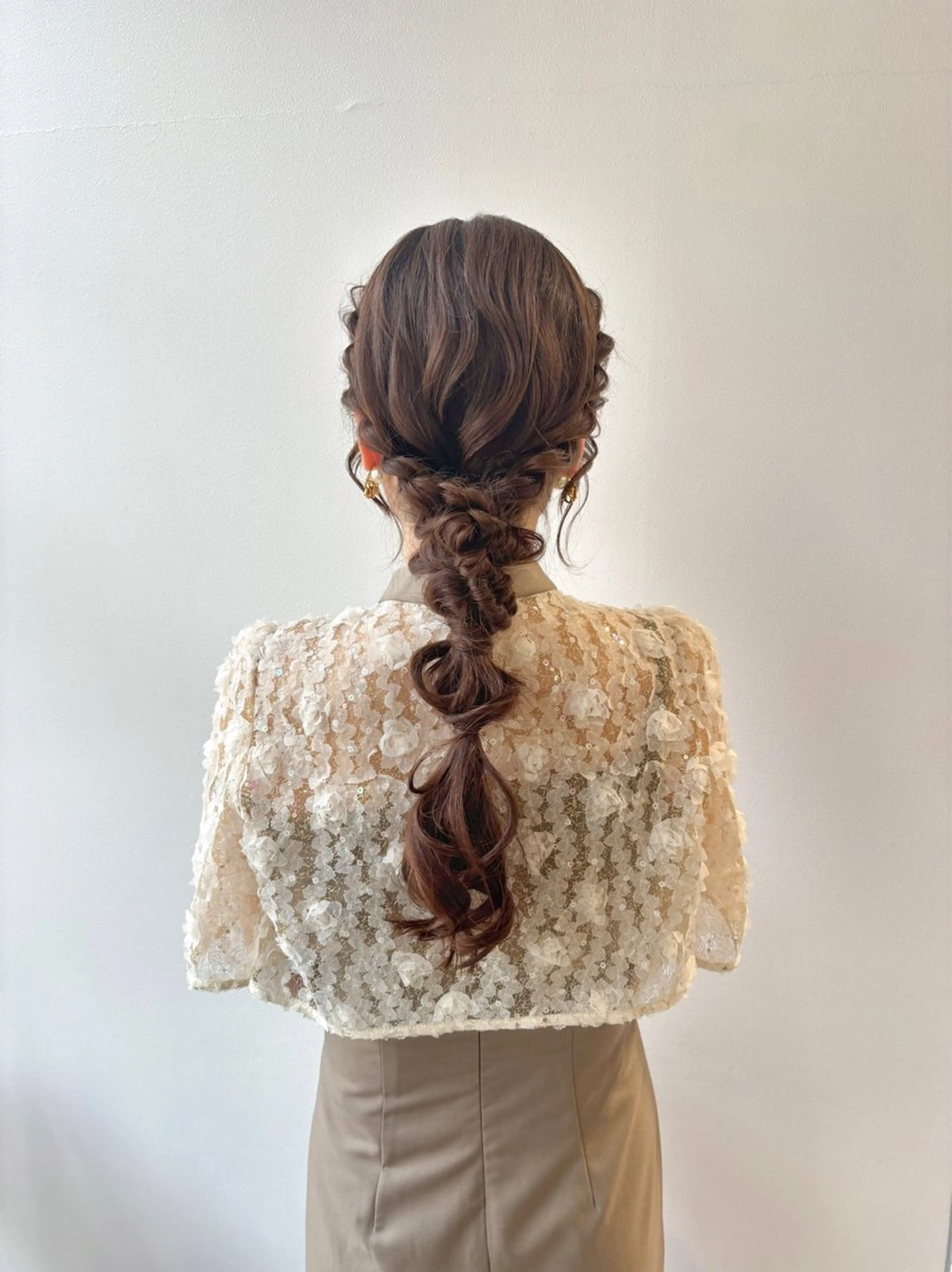 ヘアアレンジ ヘアセット ばんちなつ / ボブ/透明感カラーのヘアスタイル