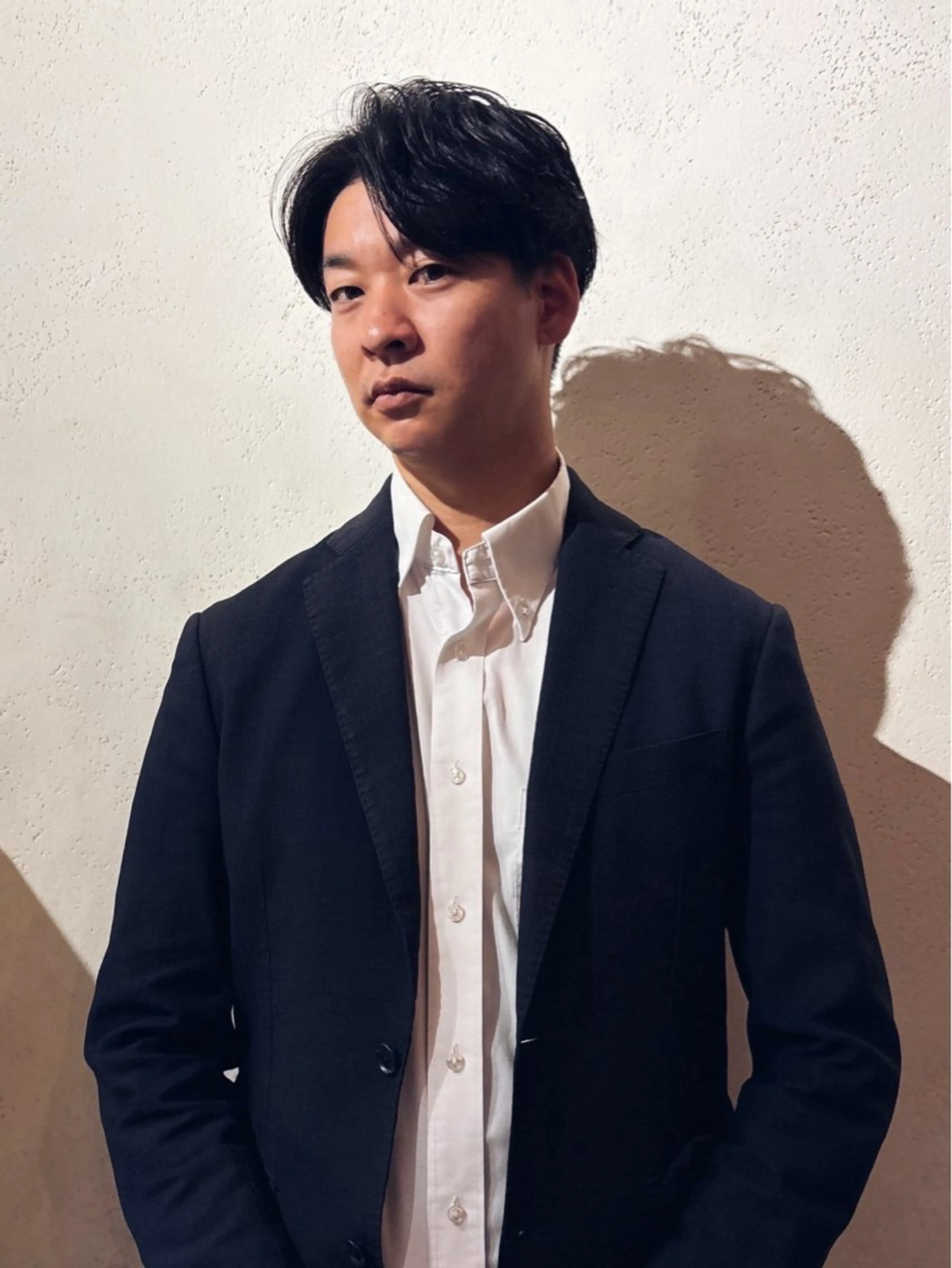 ショート メンズ センターパート ARCHE南堀江所属・ARCHE南堀江 MENS専用のヘアスタイル