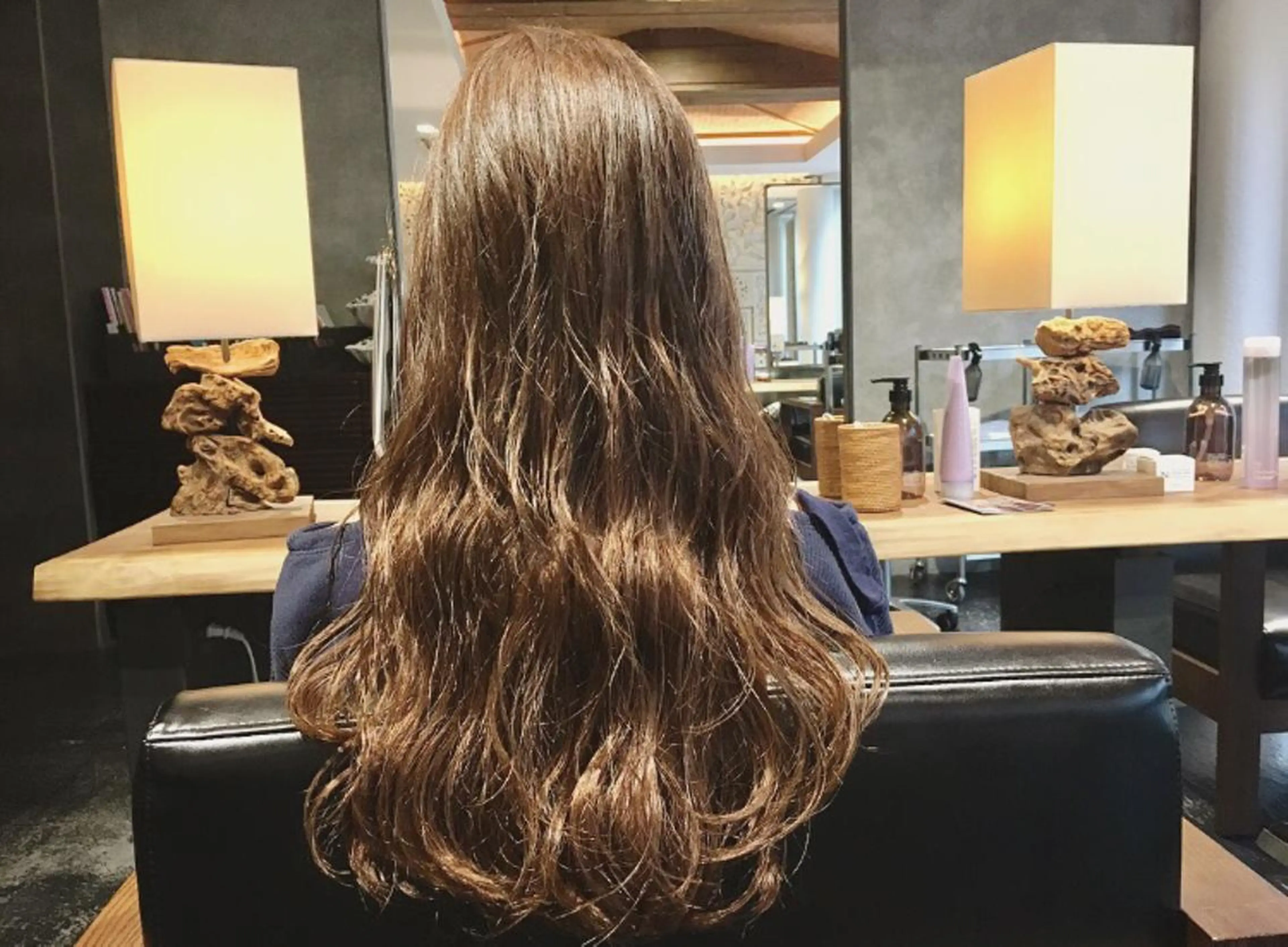ロング カラー アッシュ ベージュカラー 【ヌーベルバレ】 ゆきみのヘアスタイル