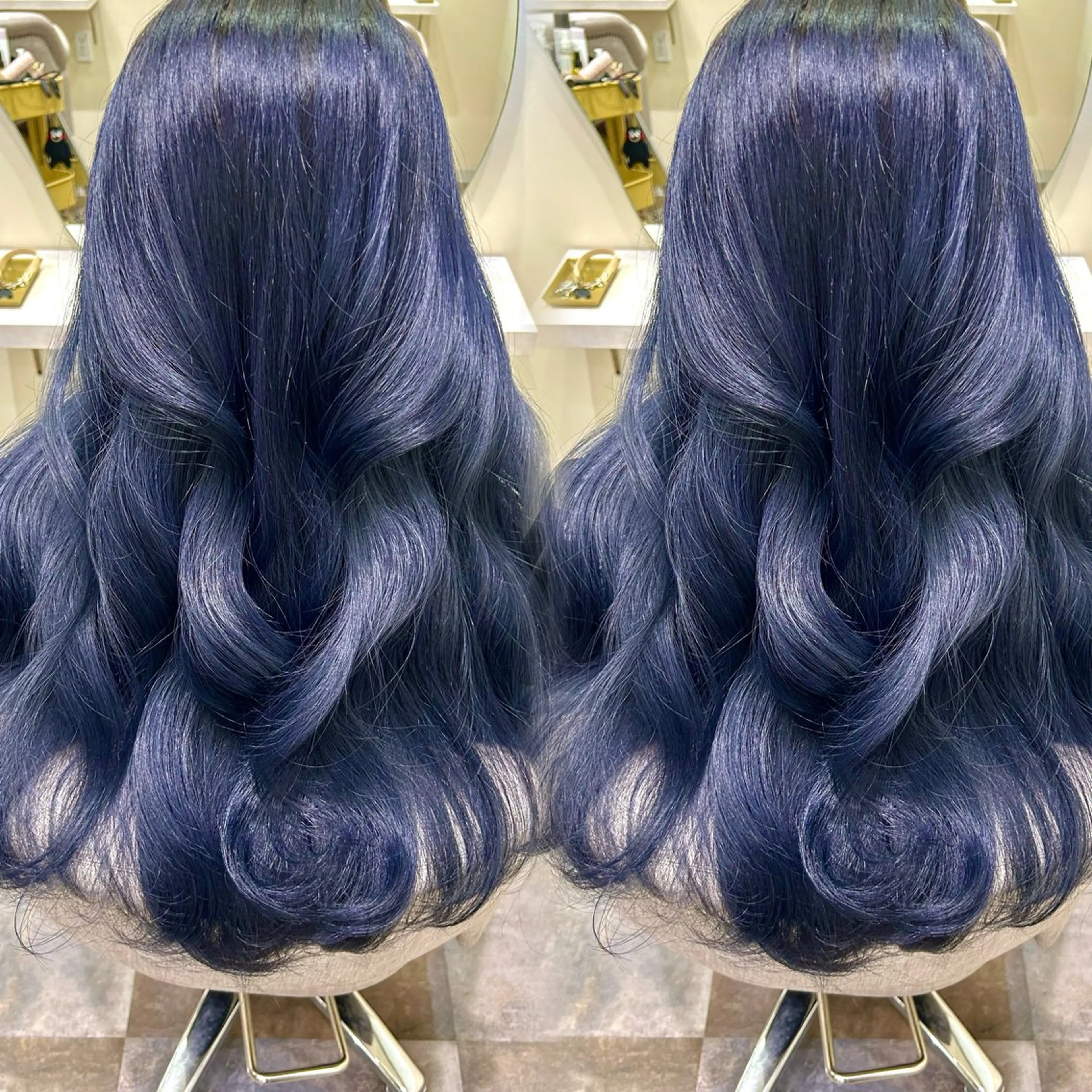 ロング カラー ブルーカラー minilu  by   LuLuca所属・高谷 凜のヘアスタイル