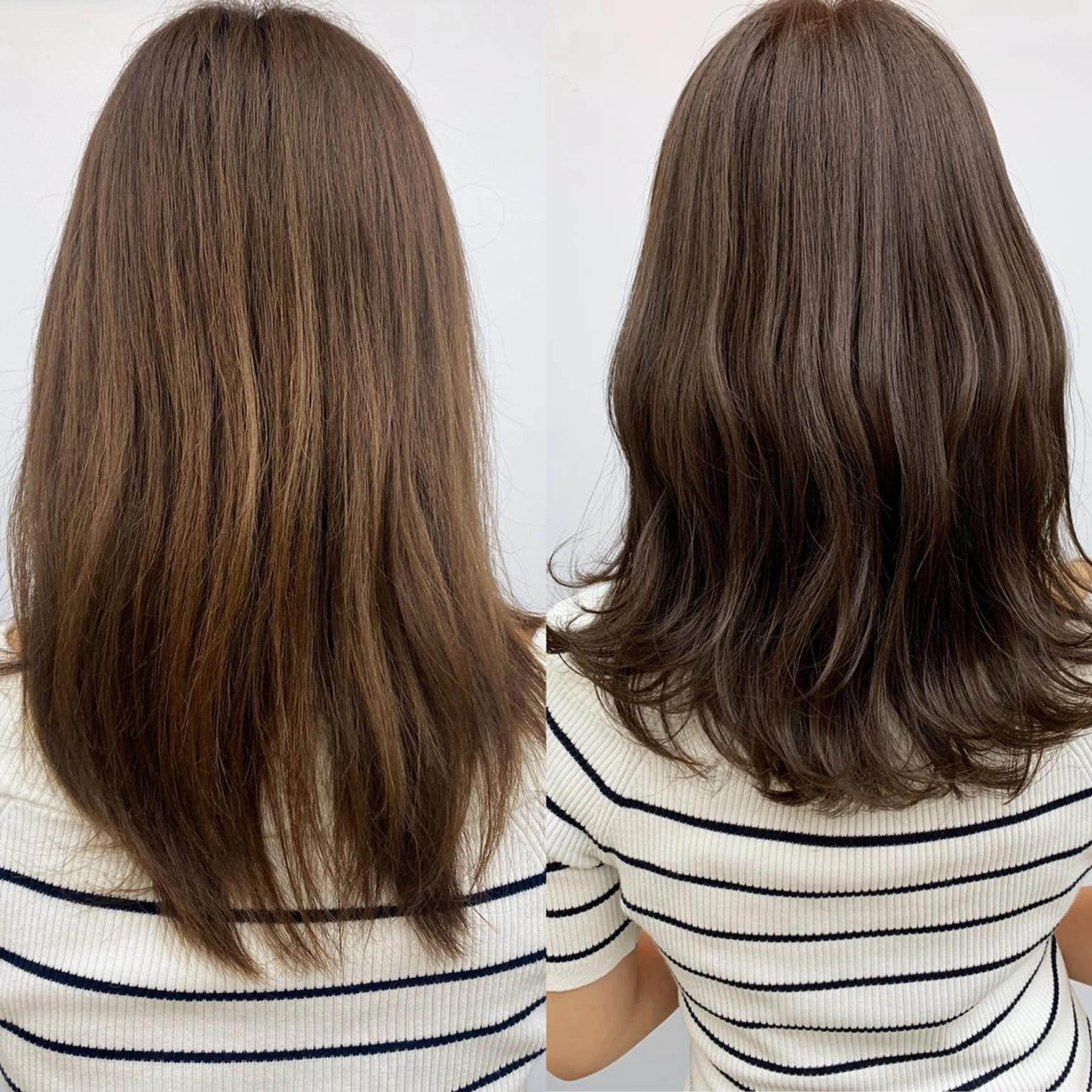 ミディアム カラー ミディアムパーマ バレイヤージュ ブリーチ ケアブリーチ デザインカラー カット ヘアカラー トリートメント 初めでも安心🌟 newi町田✂のヘアスタイル