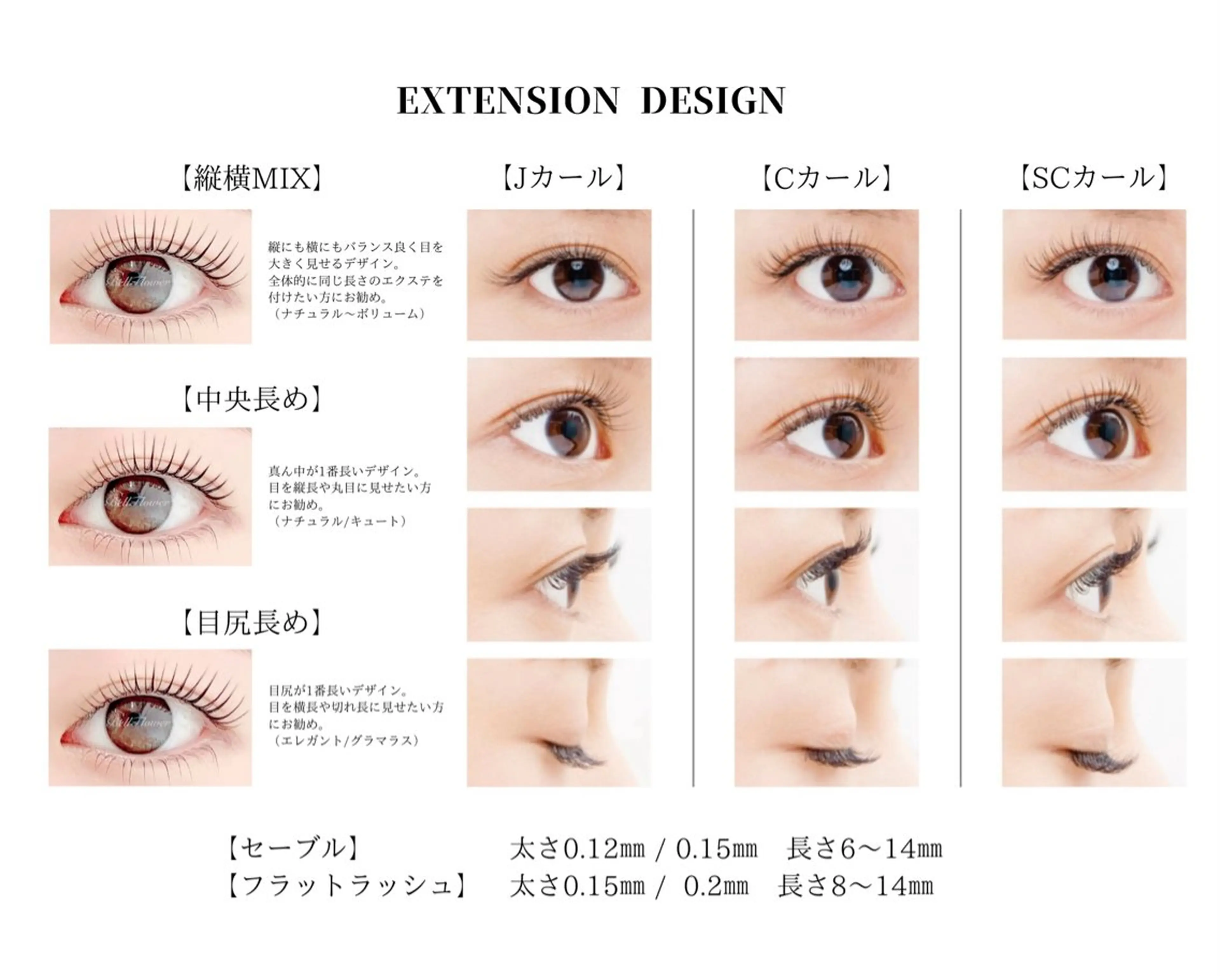 マツエク・マツパ ナチュラル マツエク BellFlower Aki(眉・まつげ)のマツエク・マツパデザイン