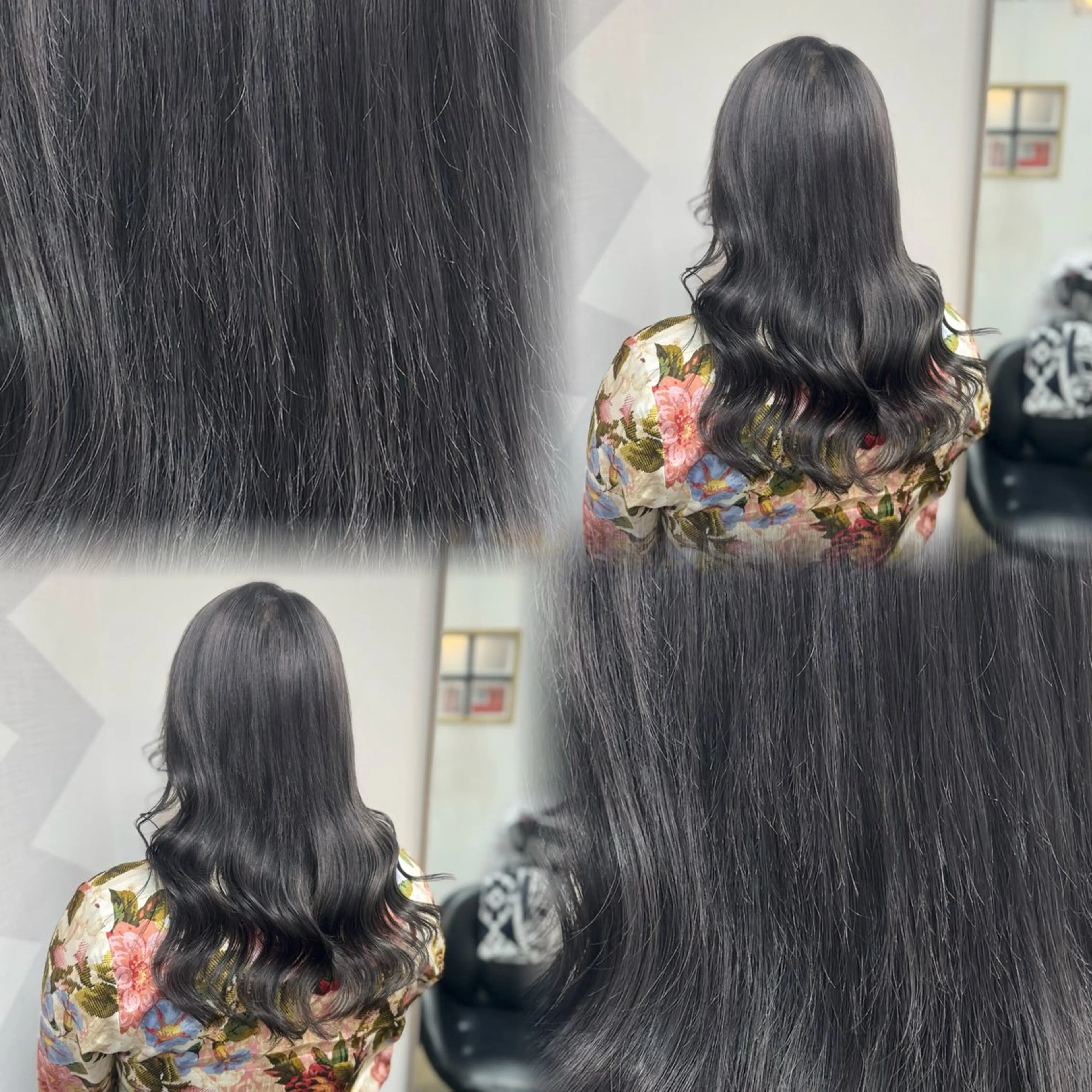 セミロング カラー ヘアカラー トリートメント 髙橋 李里亜のヘアスタイル