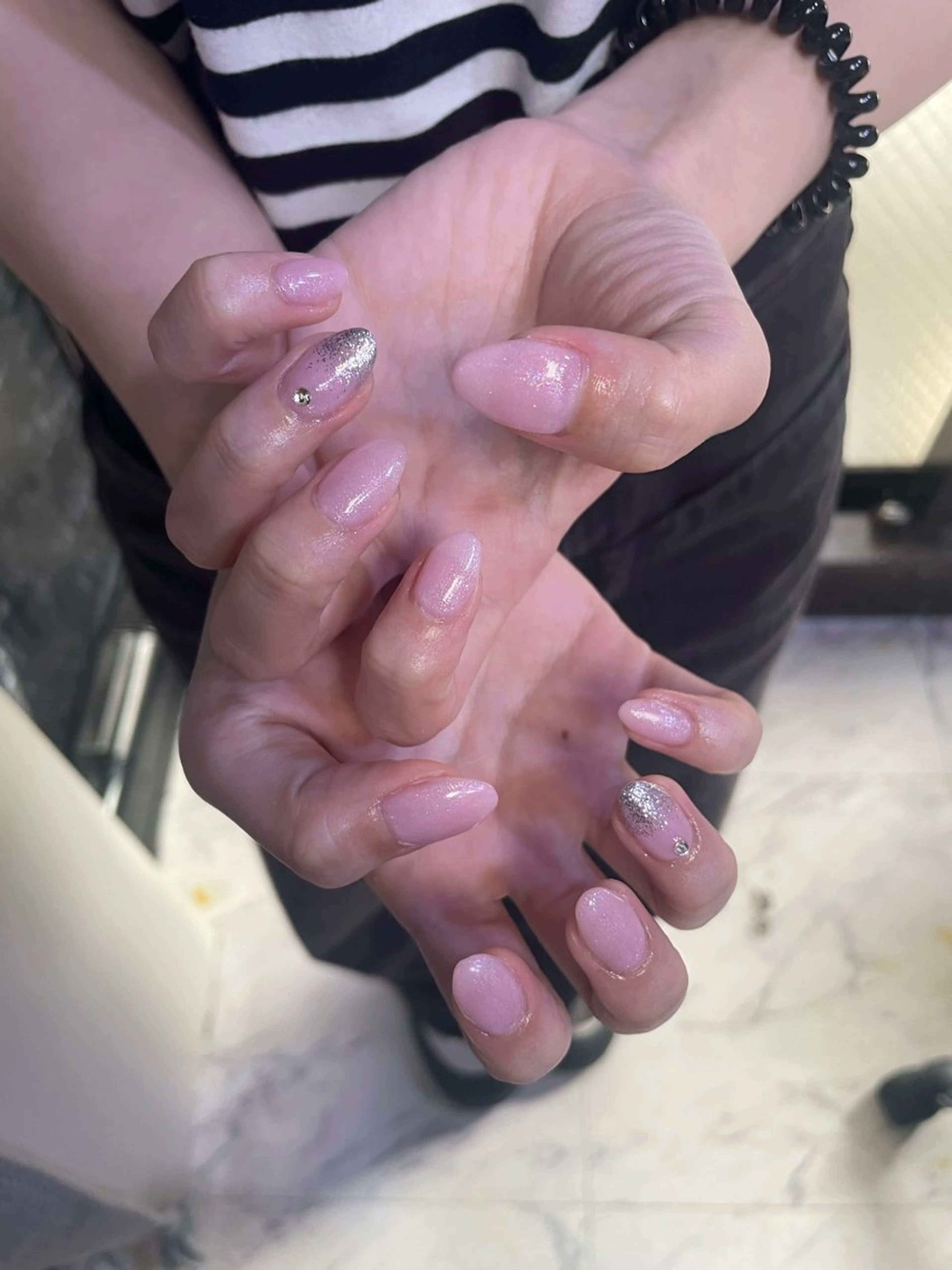 ネイル 長さ出し ハンドネイル Bianca 神楽坂 Matsuokaのネイルデザイン