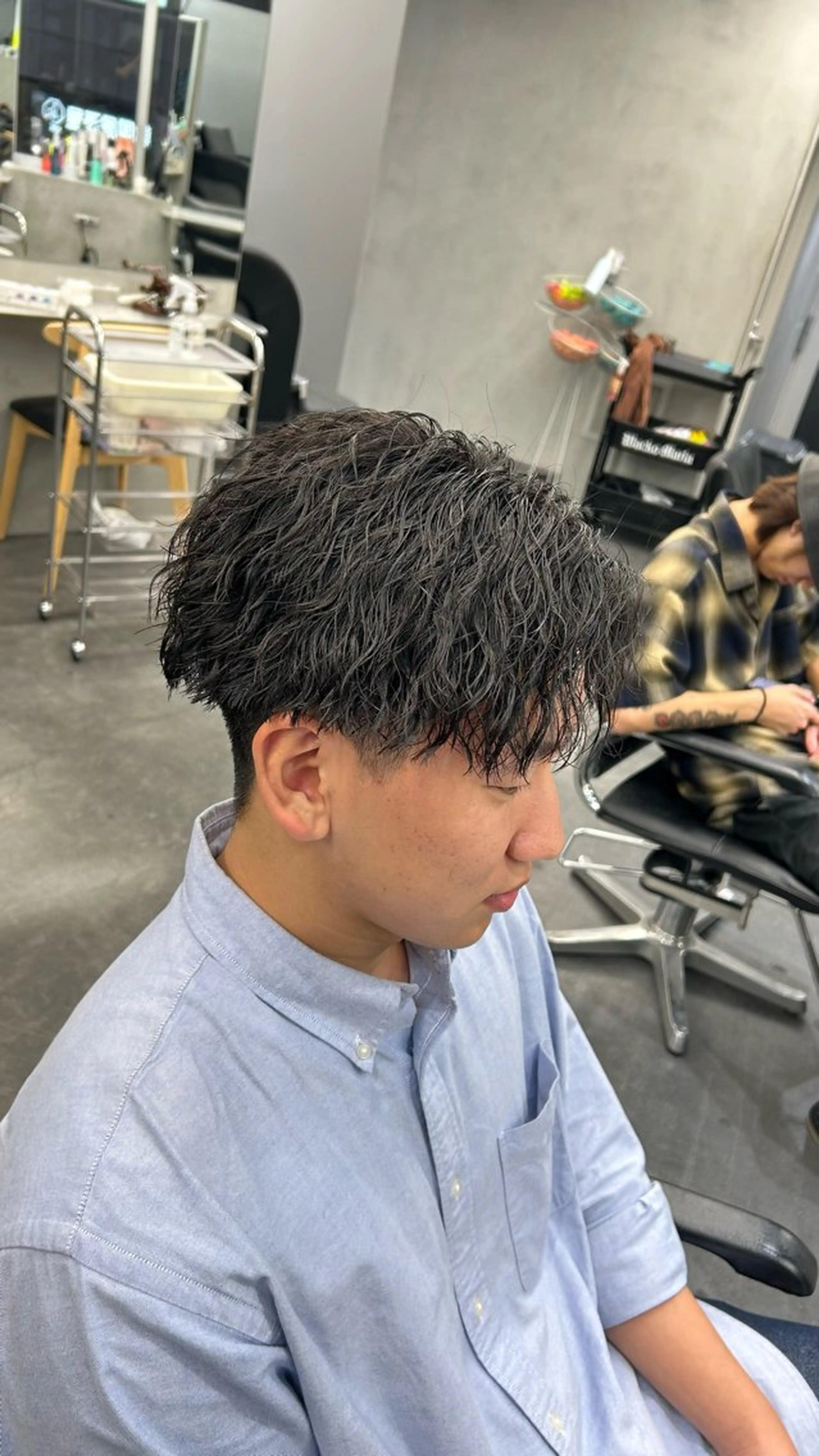 パーマ メンズ 藤平海音/fifth PARKのヘアスタイル