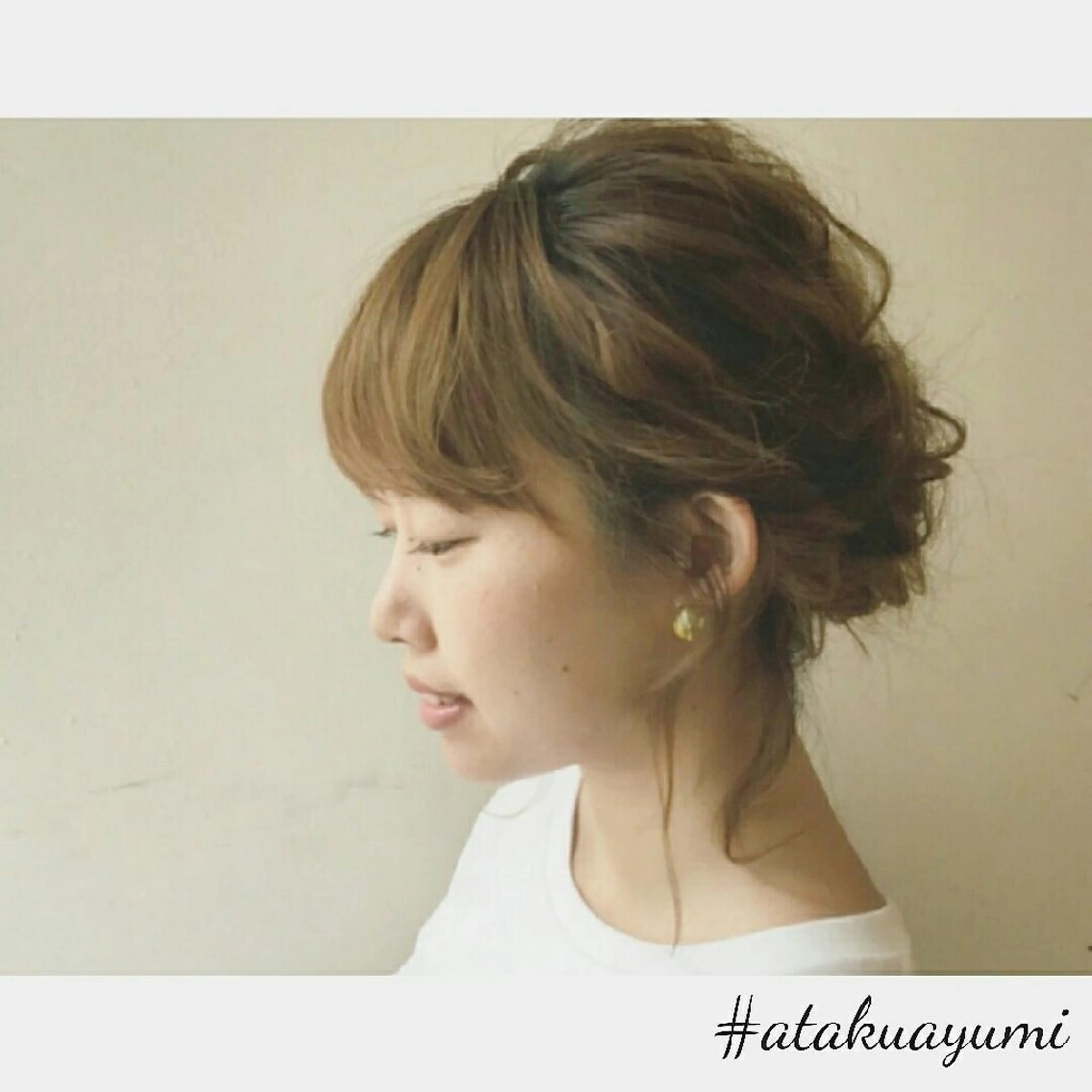 ヘアアレンジ ミディアム カラー ⭐️ アユミ⭐️のヘアスタイル
