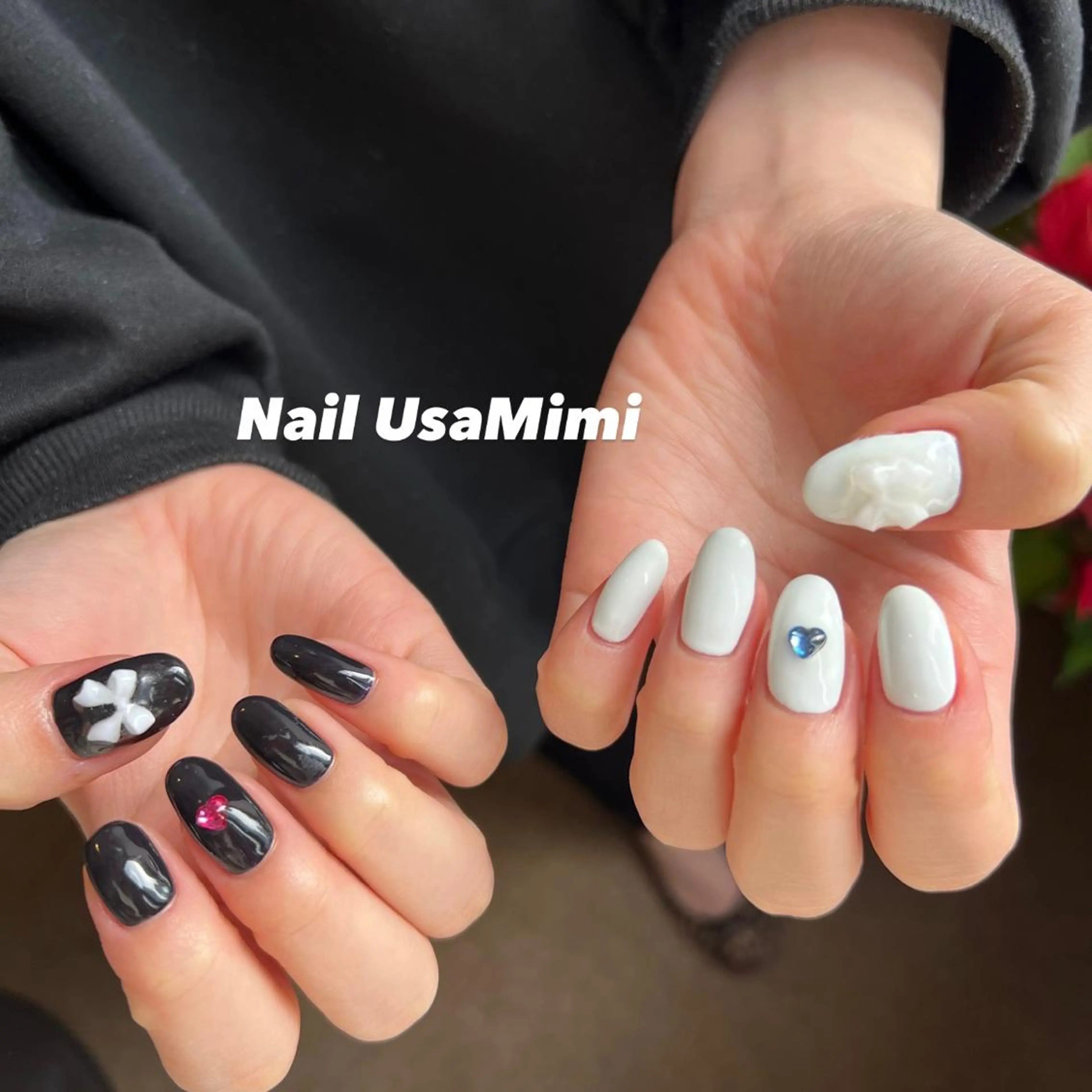 ネイル フットネイル ジェルネイル マグネットネイル 持ち込み ニュアンスネイル 本町ネイルNail UsaMimiのネイルデザイン