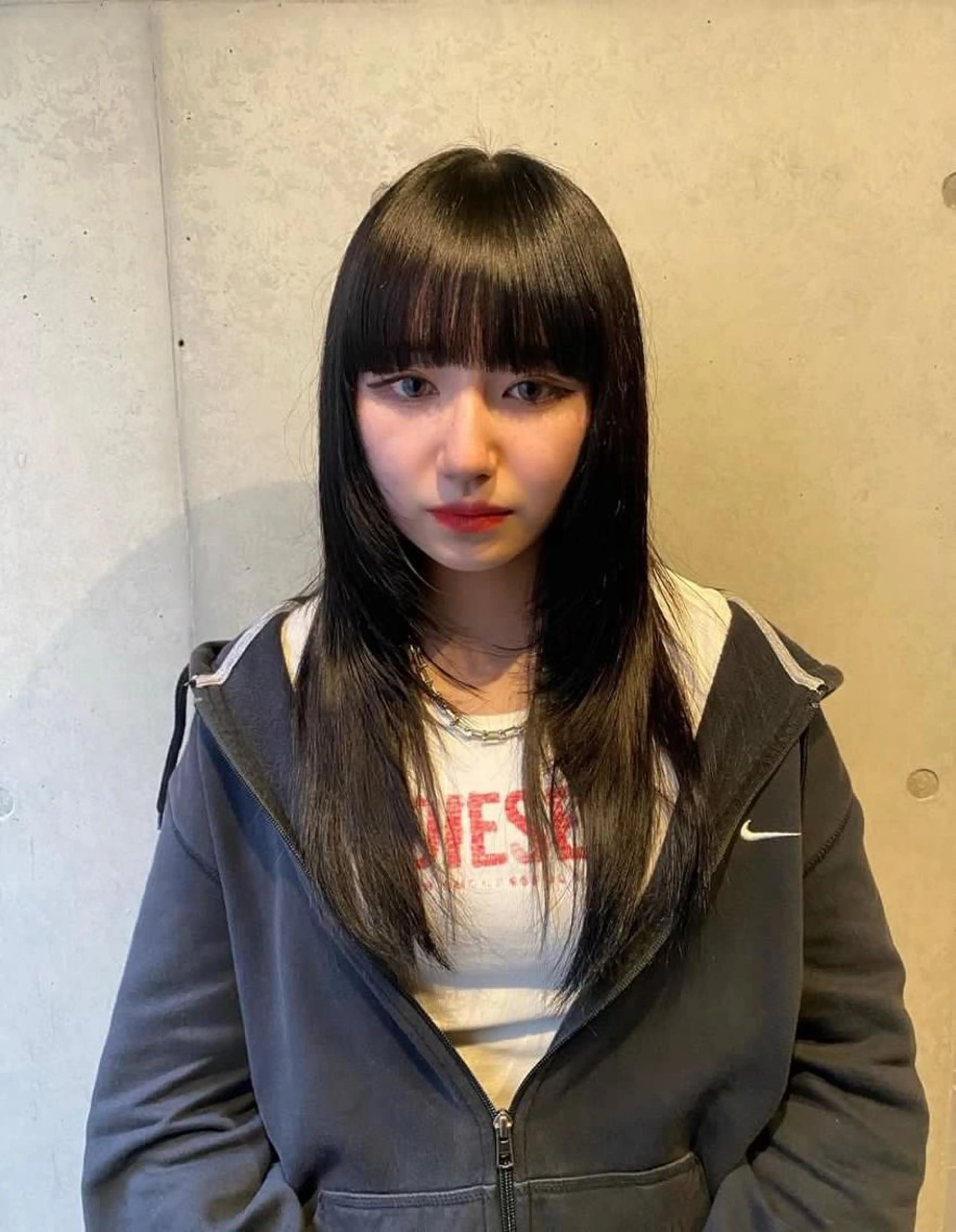 ロング カラー ヘアカラー トリートメント ハイトーン/レイヤー だいちのヘアスタイル