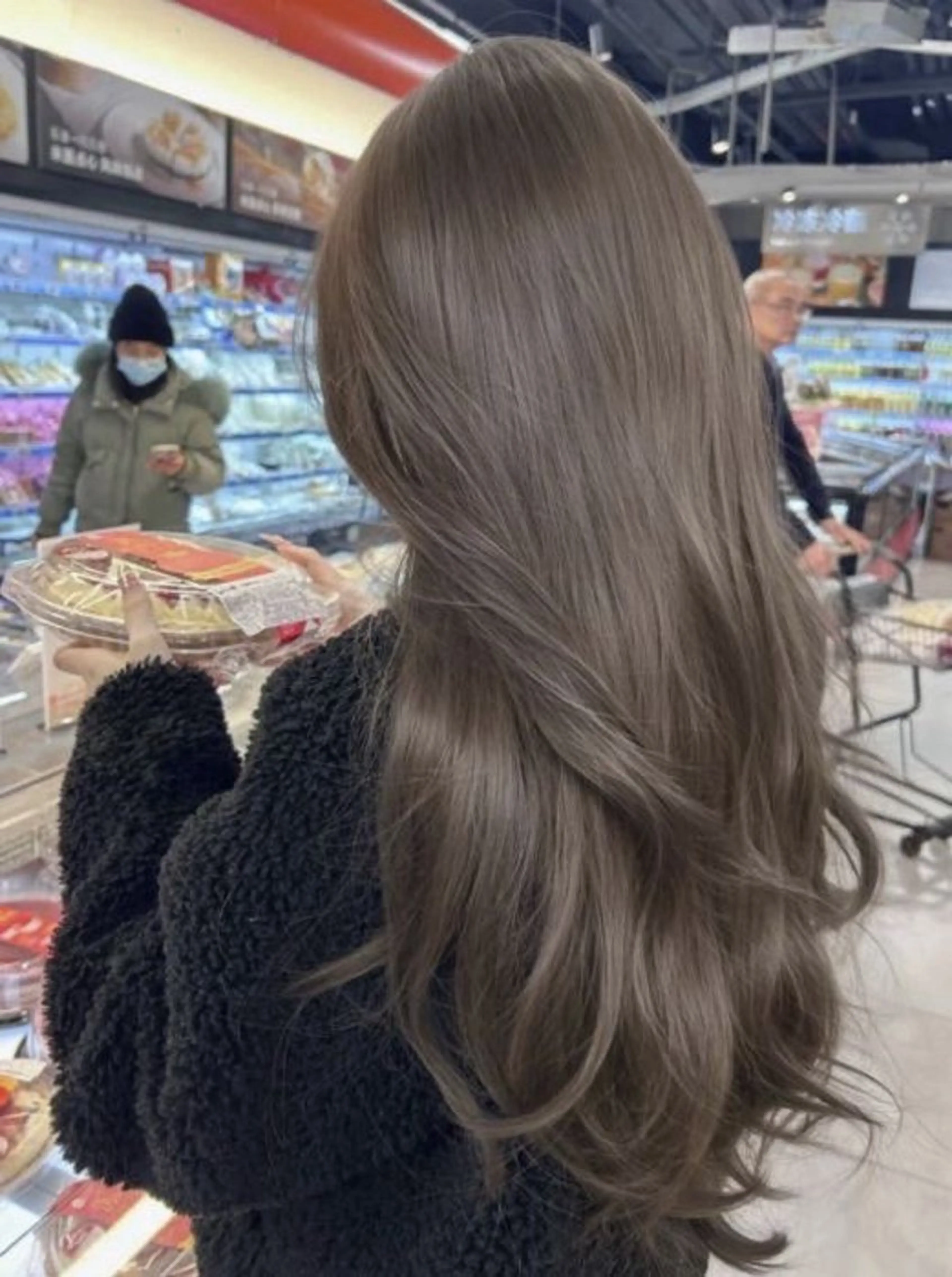 ロング カラー ヘアカラー 韓国×ワンホン 艶カラー/ハヅキ🎀のヘアスタイル