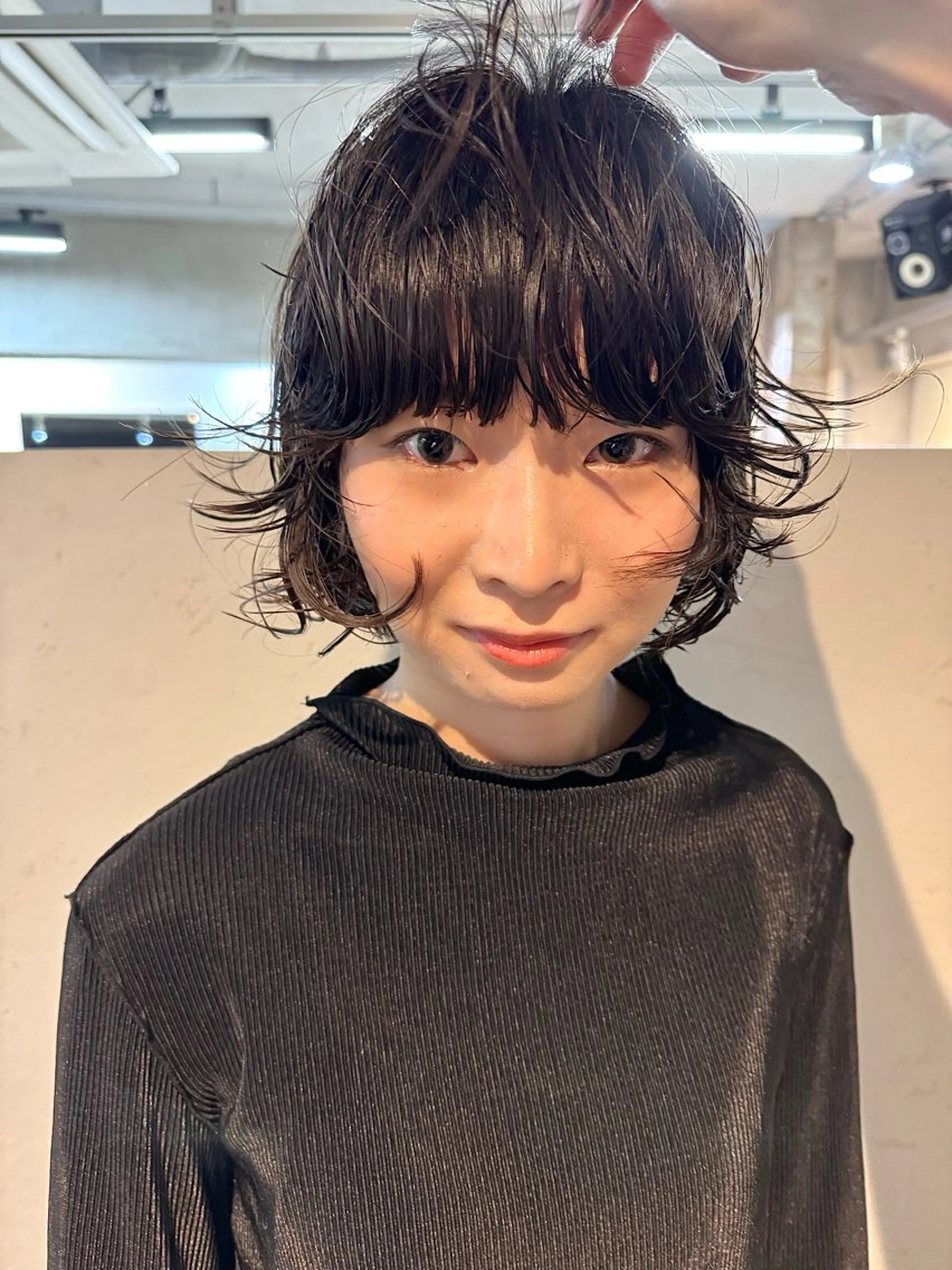 ショート パーマ ヘアアレンジ カット ヘアカラー パーマ トリートメント 丸山渉/パーマ エフェクトブリーチのヘアスタイル