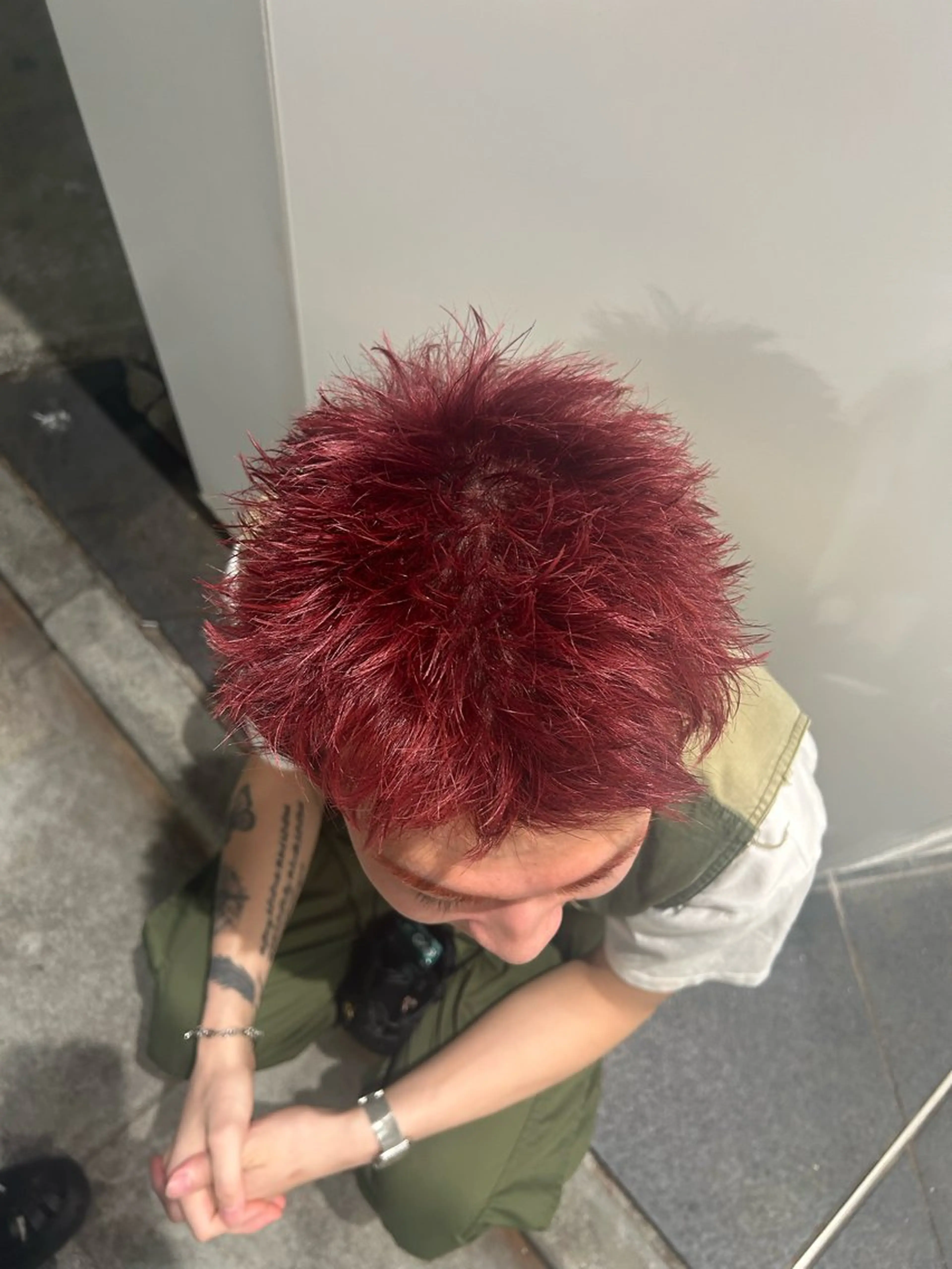ショート ショートヘア ヘアカラー 短髪／中性ヘア 石井勇飛のヘアスタイル