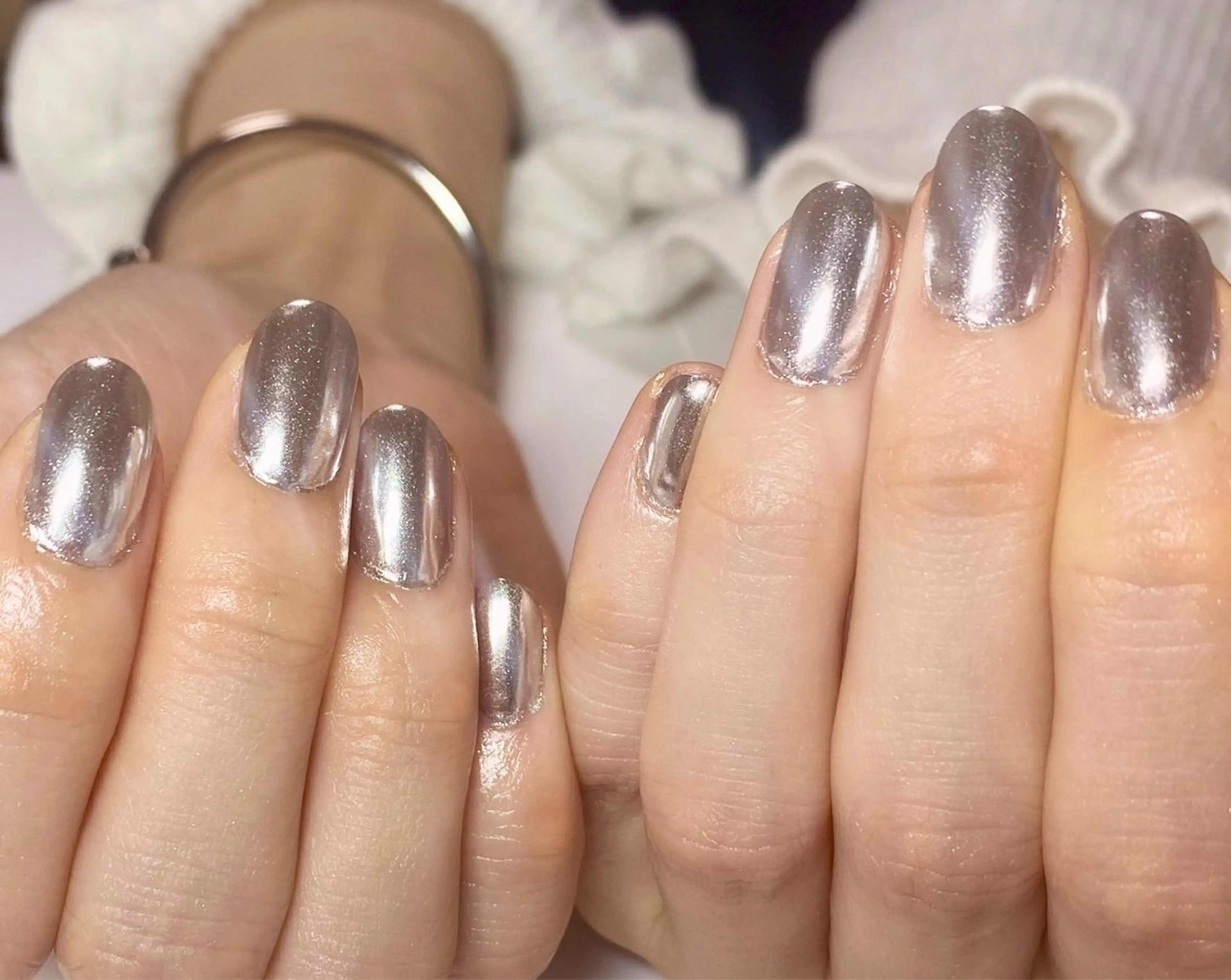 ネイル ミラーネイル Nail Salon K 🧸美爪育成のネイルデザイン
