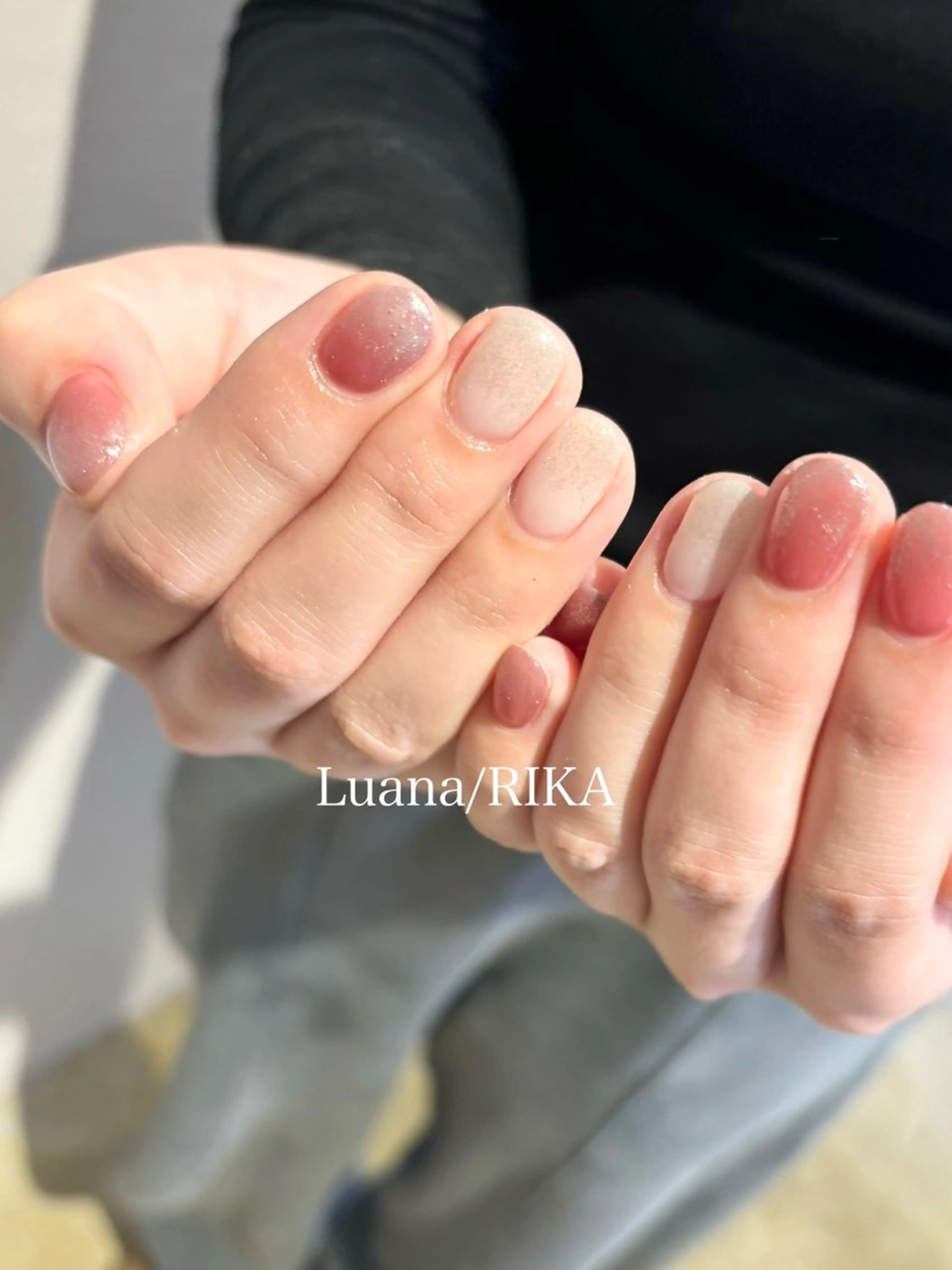 ネイル マグネットネイル シンプルネイル ハンドネイル Nail Salon Luana Rikaのネイルデザイン