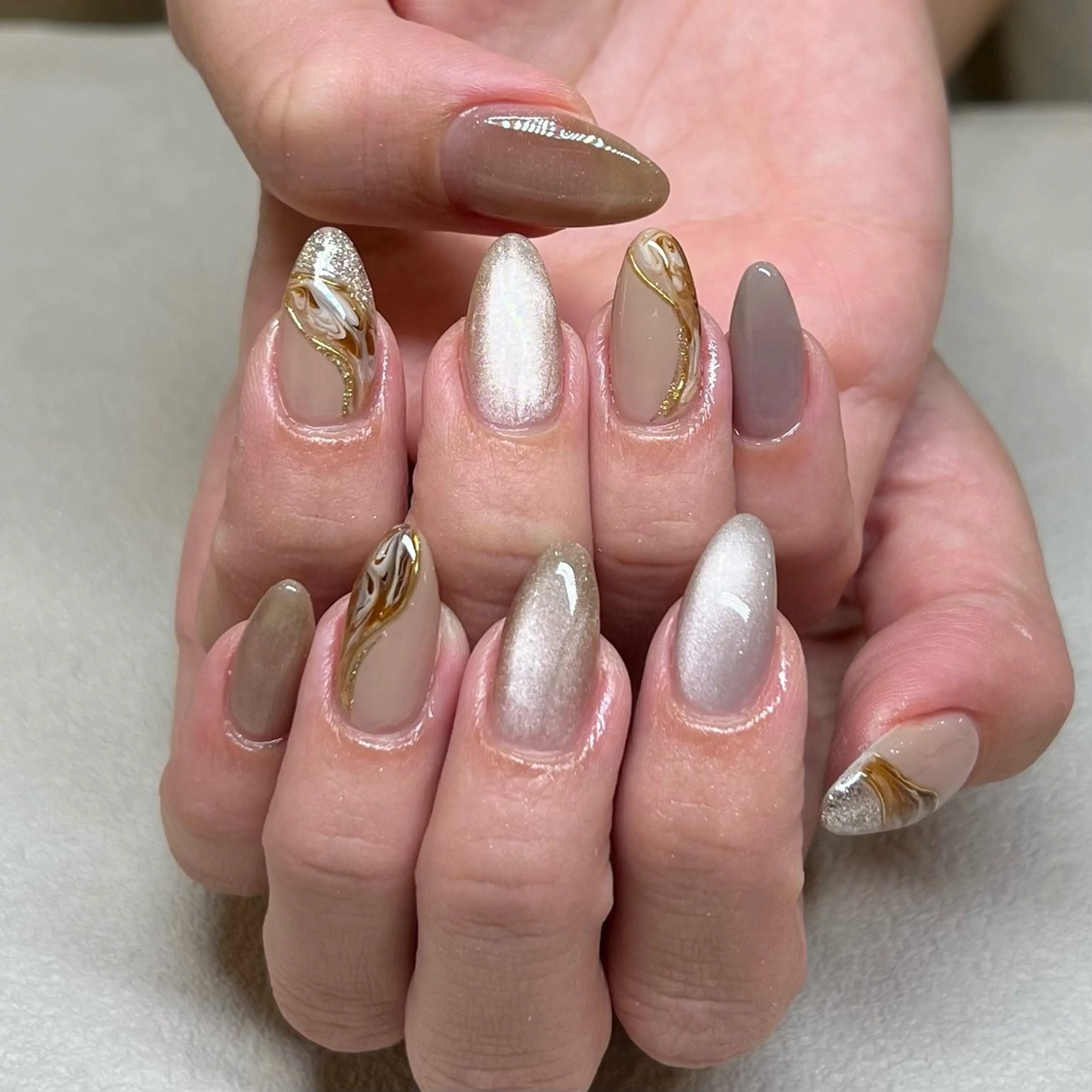 ネイル ハンドネイル maison de NALI ୨ৎ 鶴田のネイルデザイン