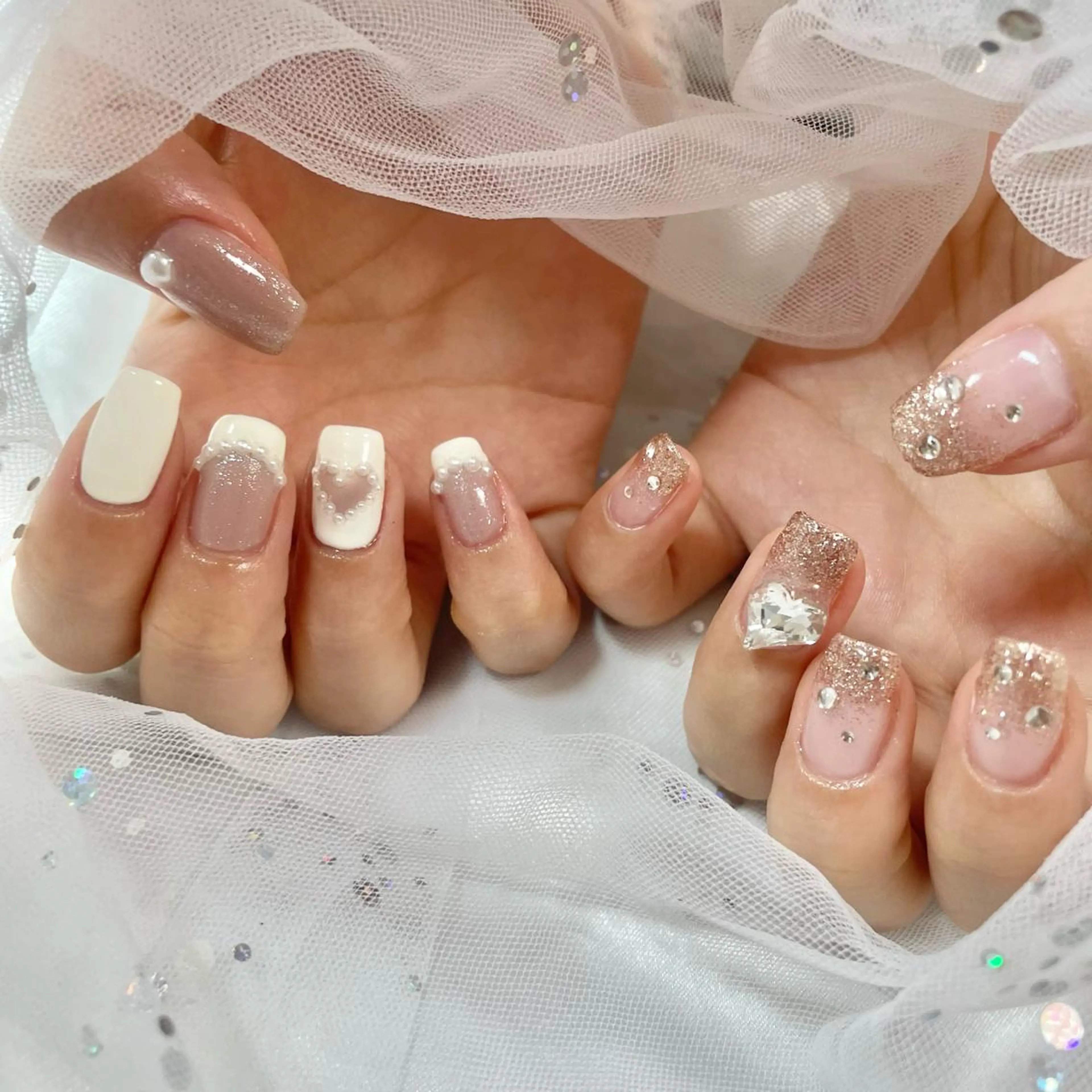 ネイル ガーリー 🎀AYAKO 🎀中韓ネイルのネイルデザイン