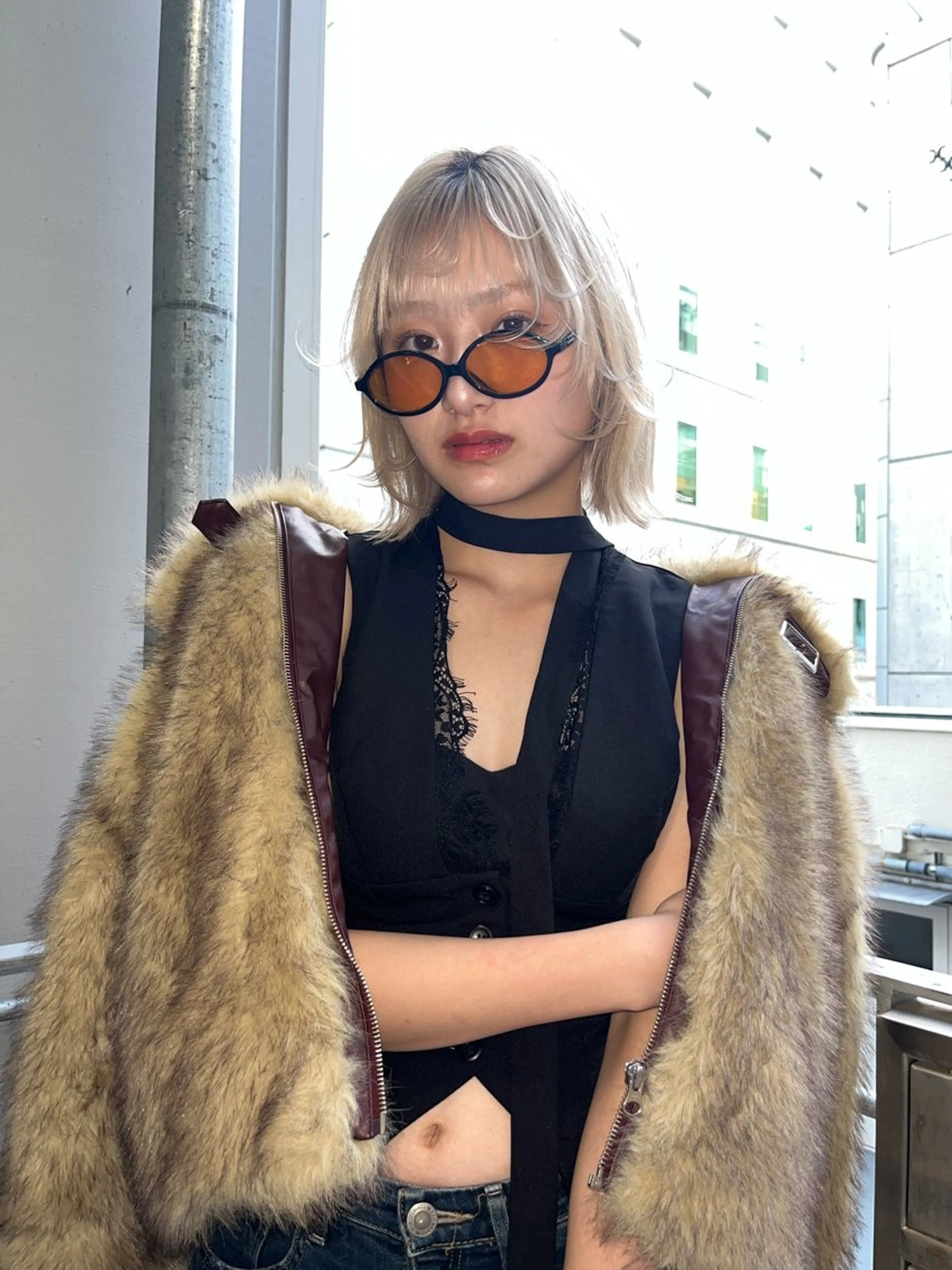 ショート カラー morita yunaのヘアスタイル