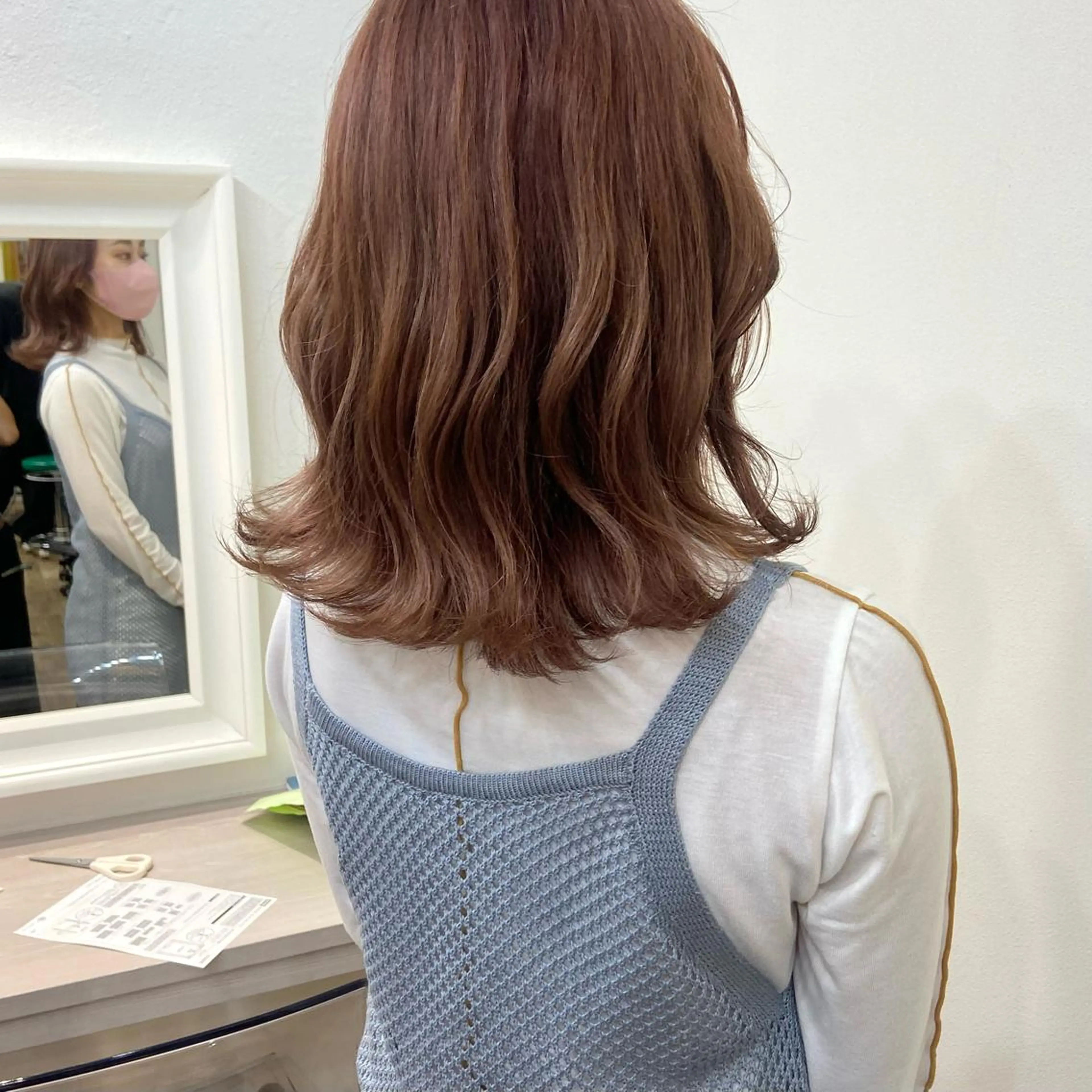 ミディアム カラー ベージュカラー ブリーチ ケアブリーチ 透明感カラー ダブルカラー mai 🥀 パーマモデル募集🌀のヘアスタイル