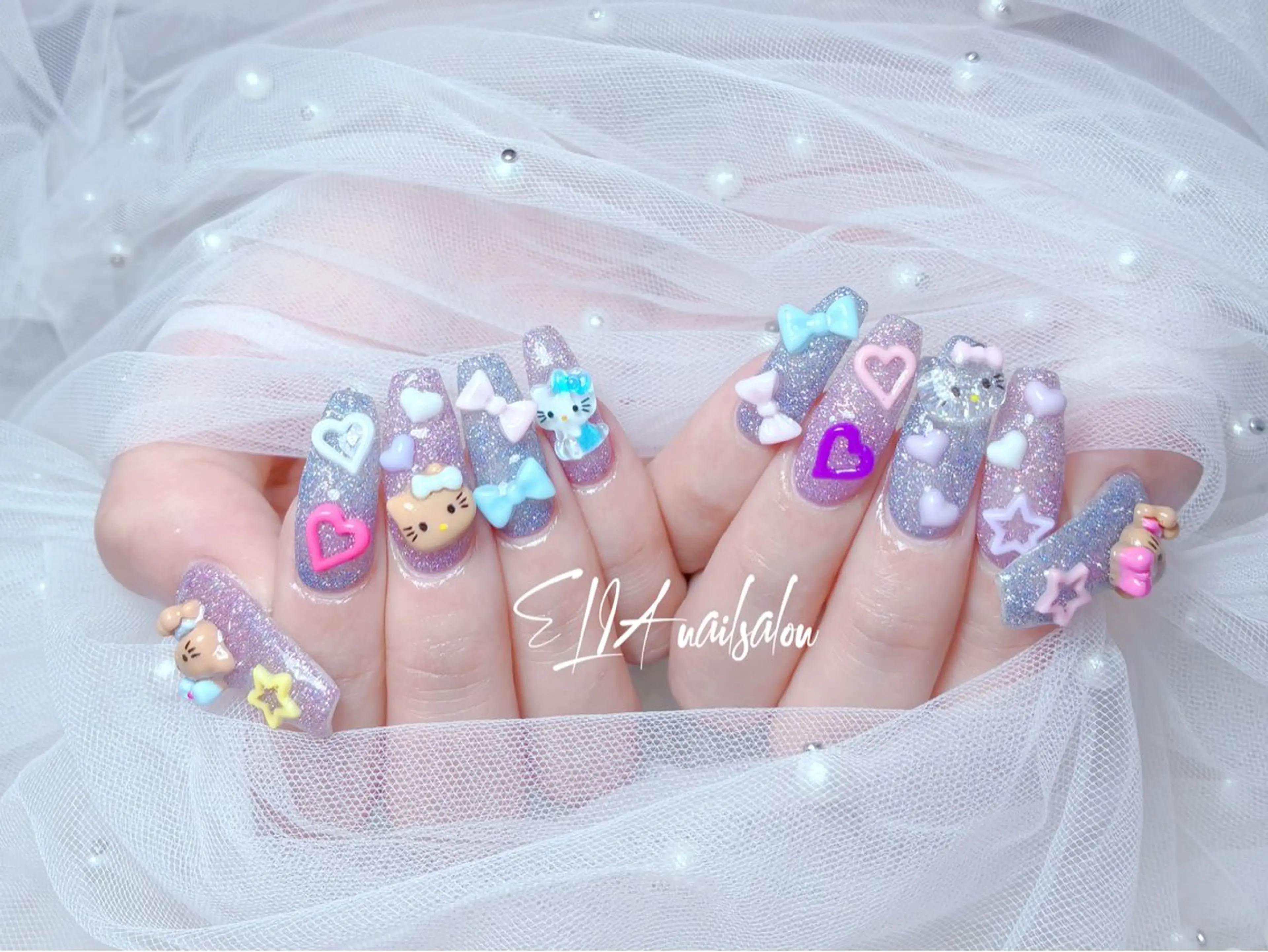 セミロング ハンドネイル ELIA【エリア】 nailsalonのネイルデザイン