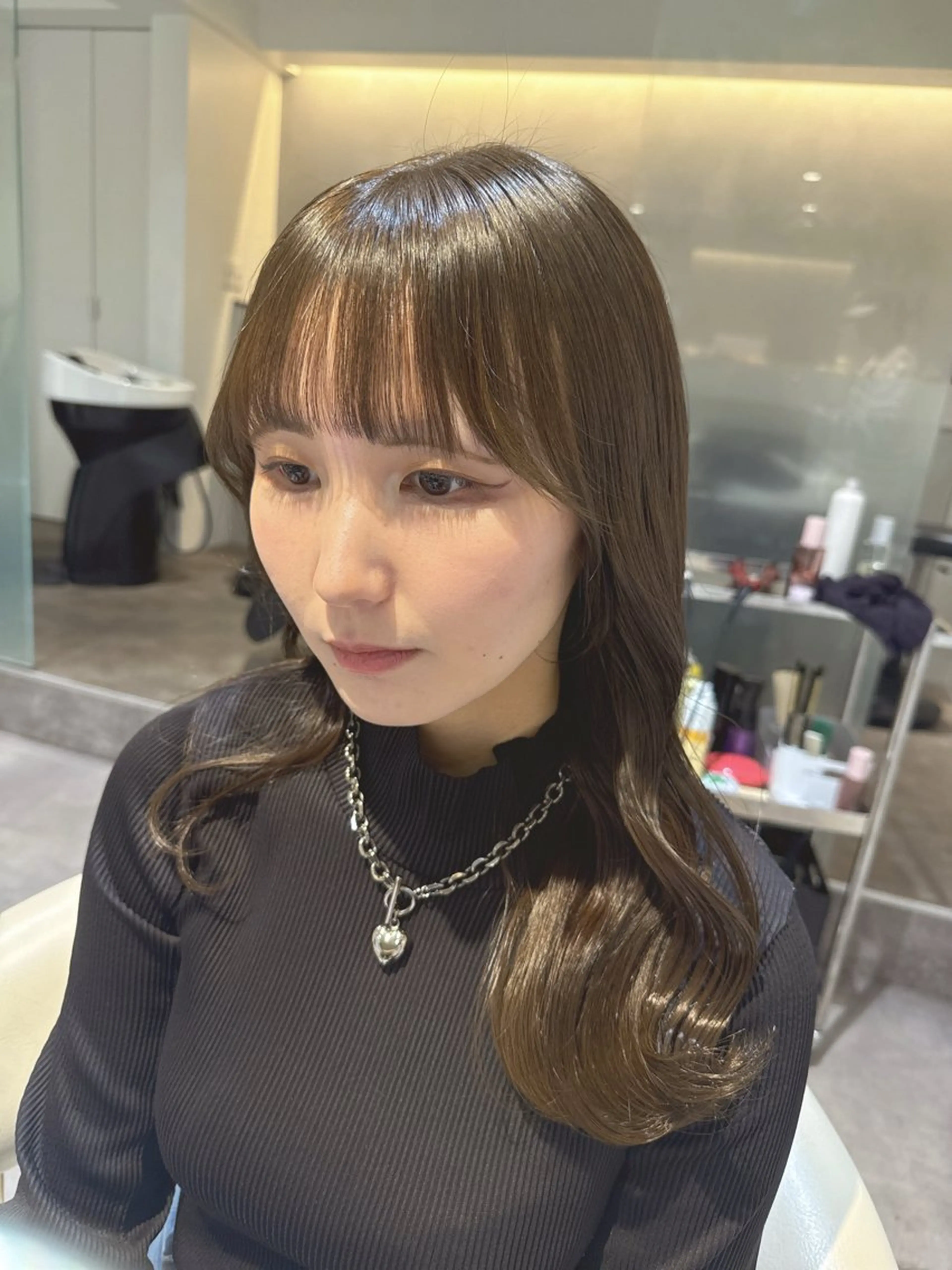 ミディアム カラー ブリーチ ケアブリーチ 透明感カラー グレージュ 外国人風カラー カット ヘアカラー トリートメント 原宿/艶仕上げ 🫧TAISEIのヘアスタイル