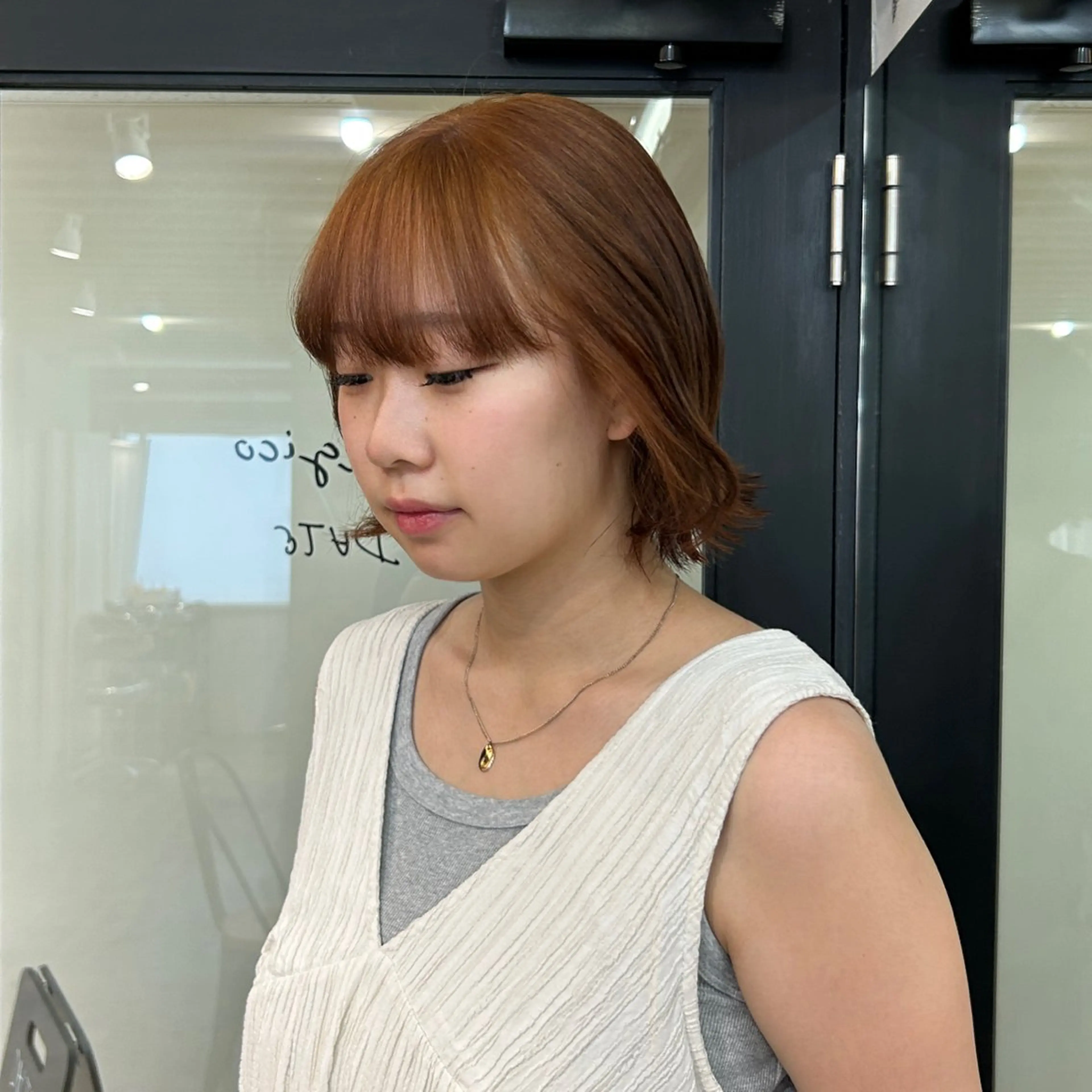 ショート カラー ヘアカラー トリートメント ✨うる艶/ブリーチ✨ 𝓡𝒖𝓷𝐚💋のヘアスタイル