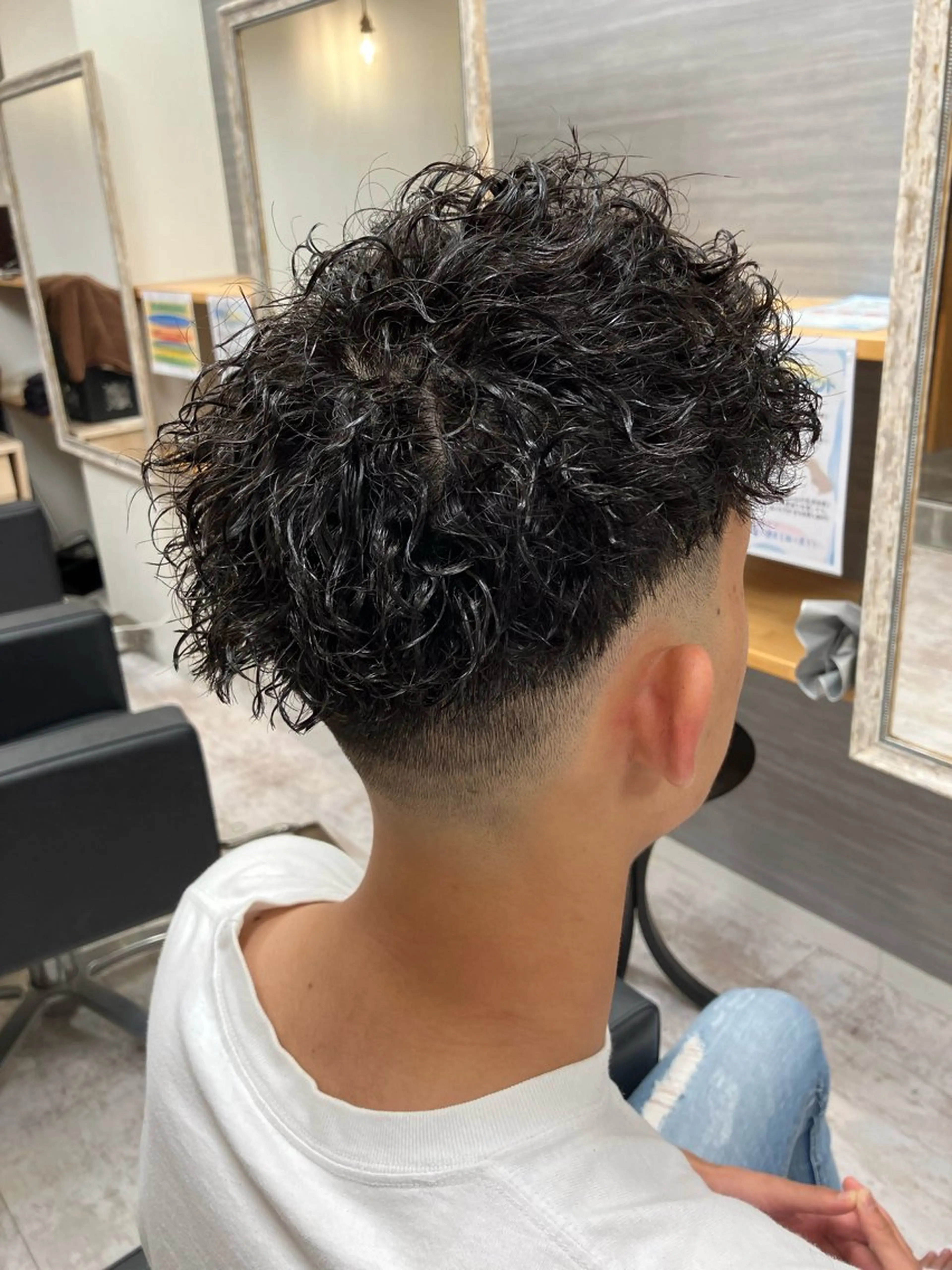 パーマ メンズ カット パーマ メンズ特化/パーマ/ フェードWATARUのヘアスタイル