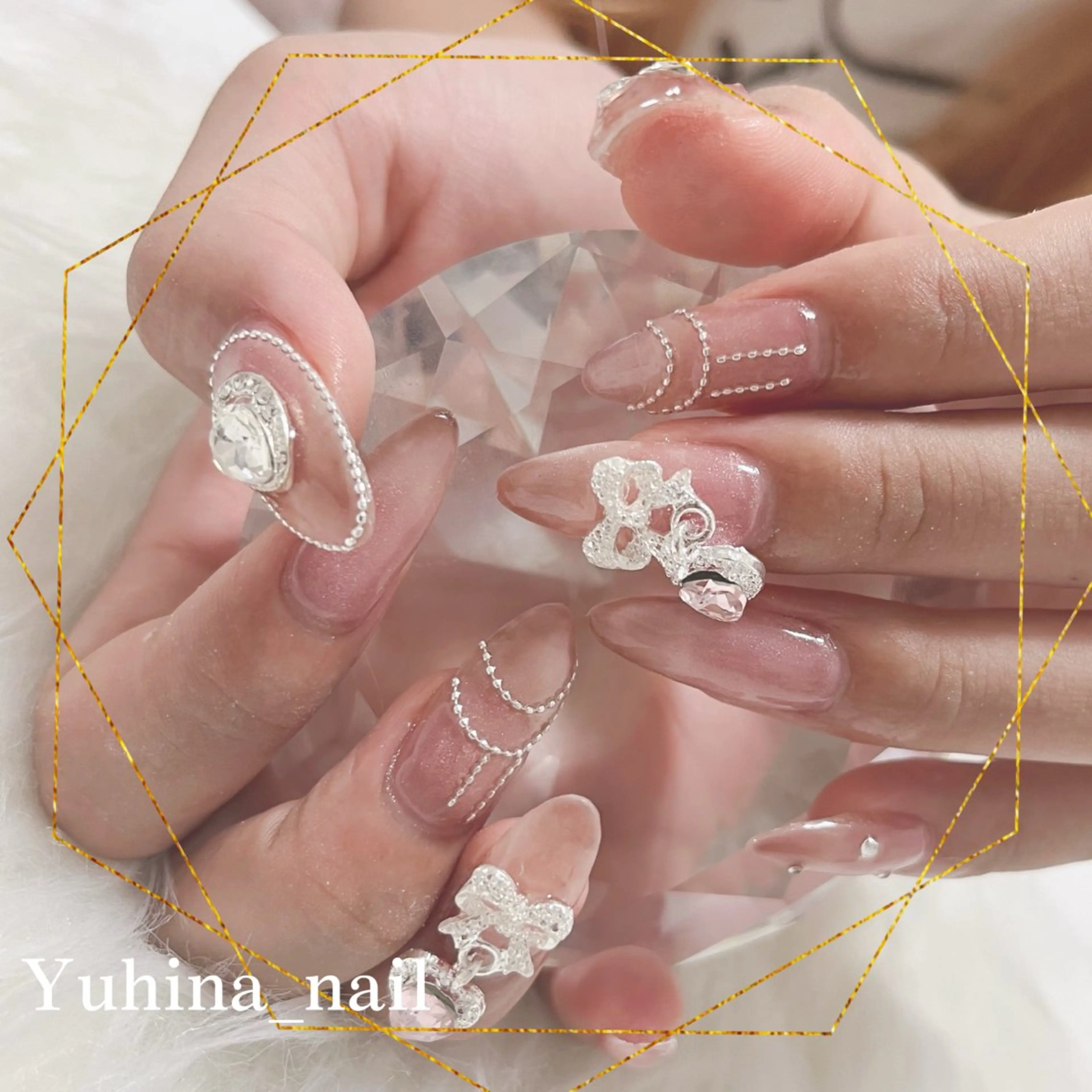 ネイル ハンドネイル Yuhina _nail‪ෆ‪.*のネイルデザイン