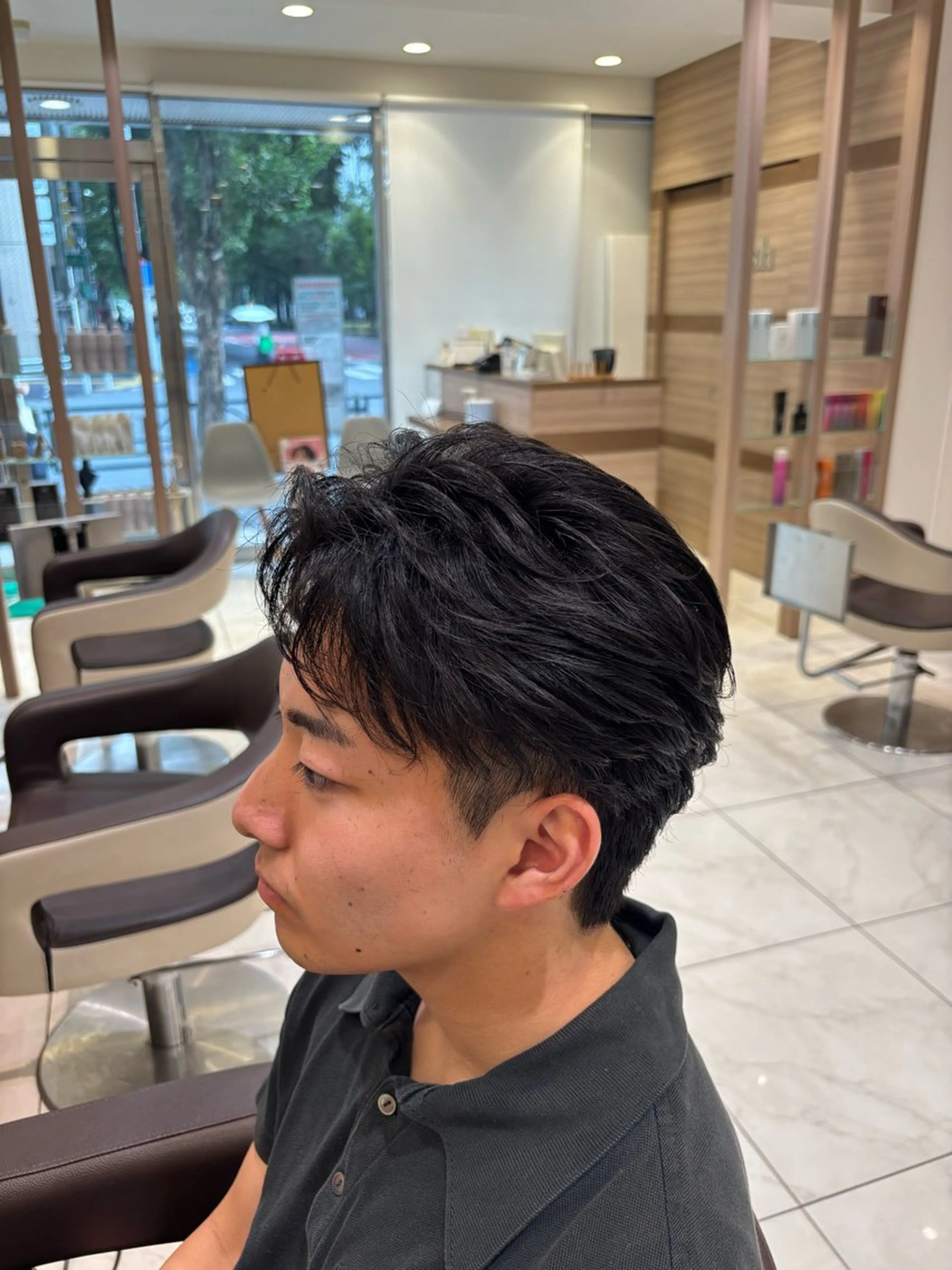 パーマ メンズ カット パーマ 山本 侑平のヘアスタイル