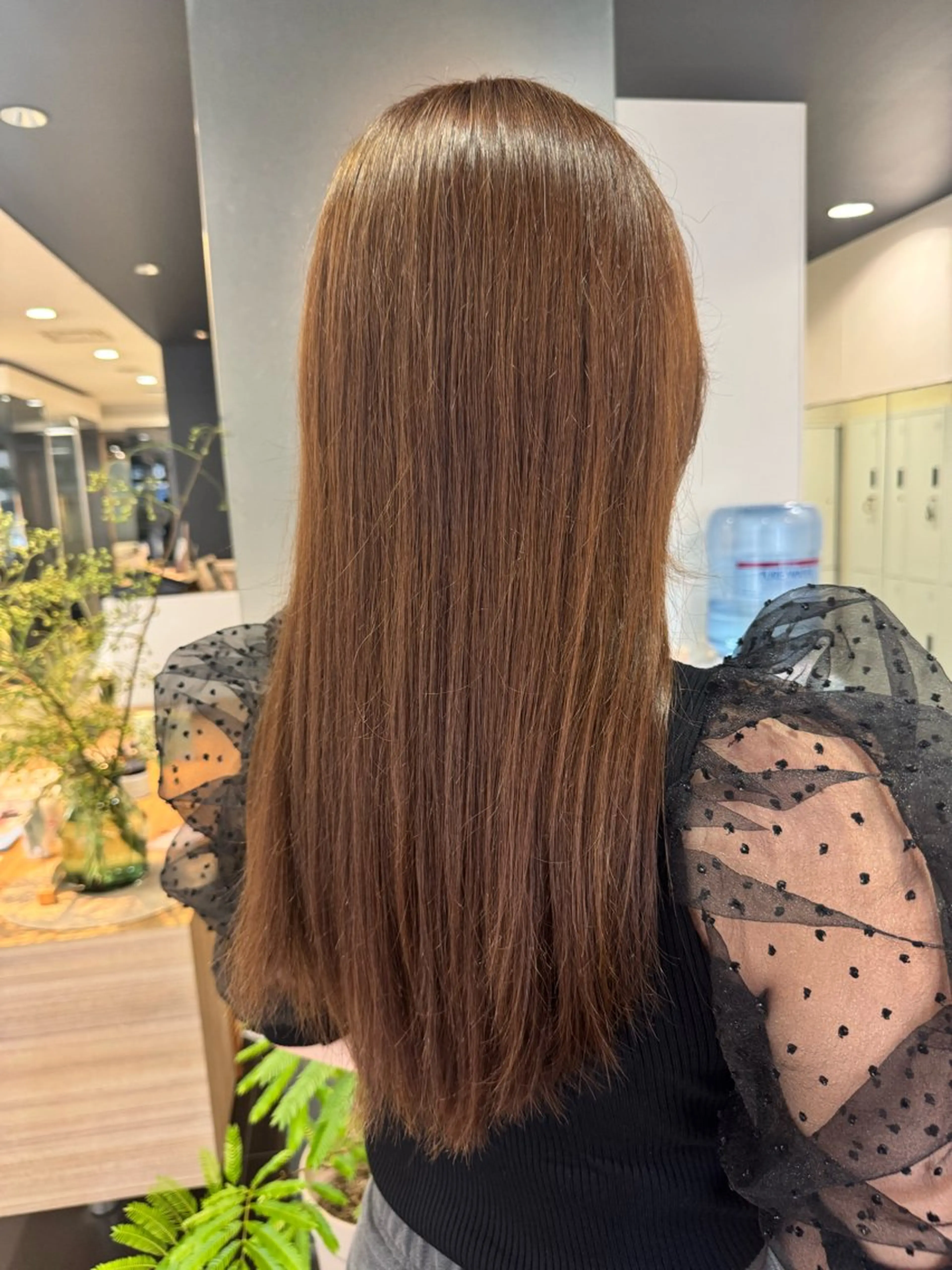 ロング 艶カラー/ベージュ カラー/tuburaのヘアスタイル