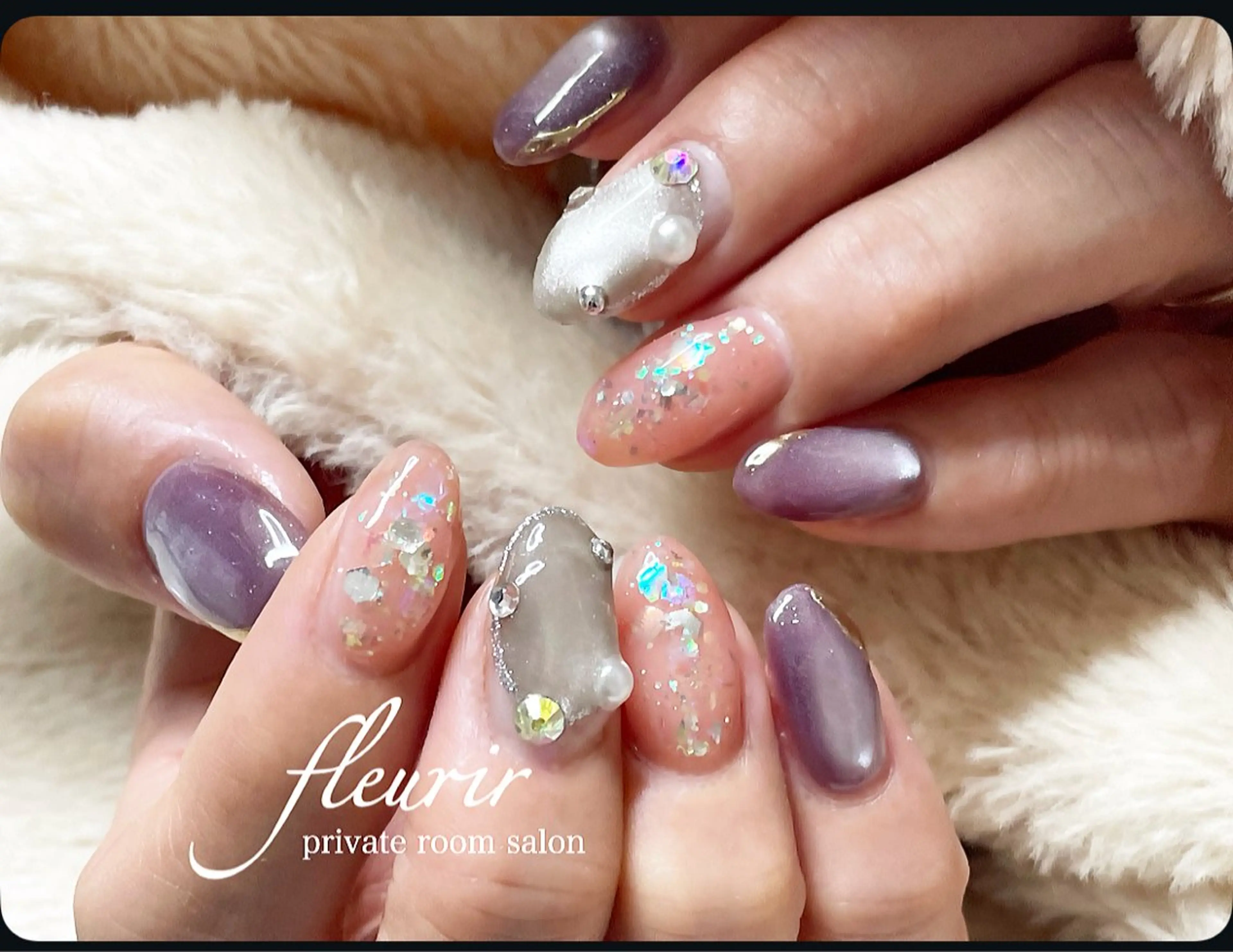 ネイル ハンドネイル フルリール 【プライベートサロンのネイルデザイン