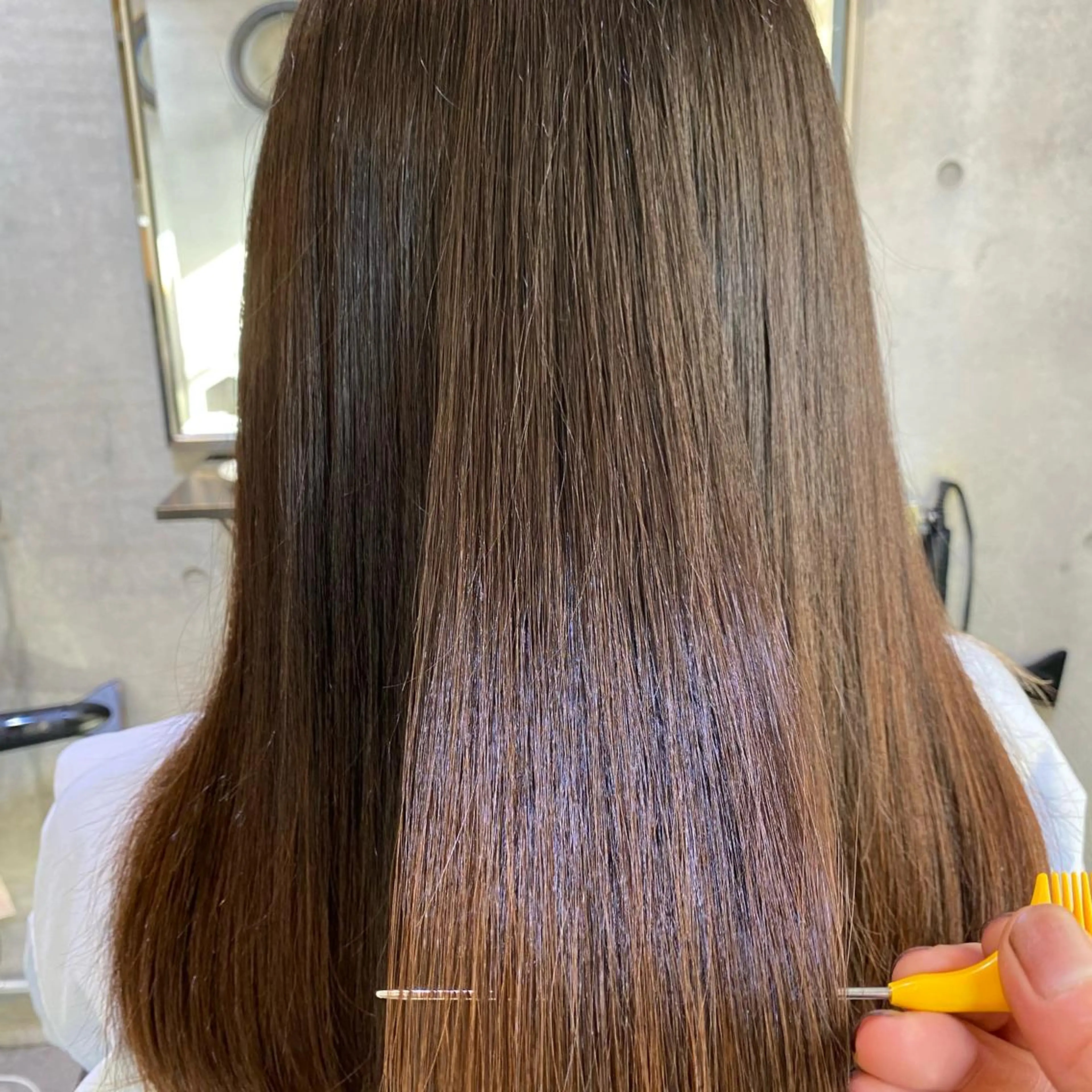 ロング 艶髪ブリーチ 永井竜也のヘアスタイル