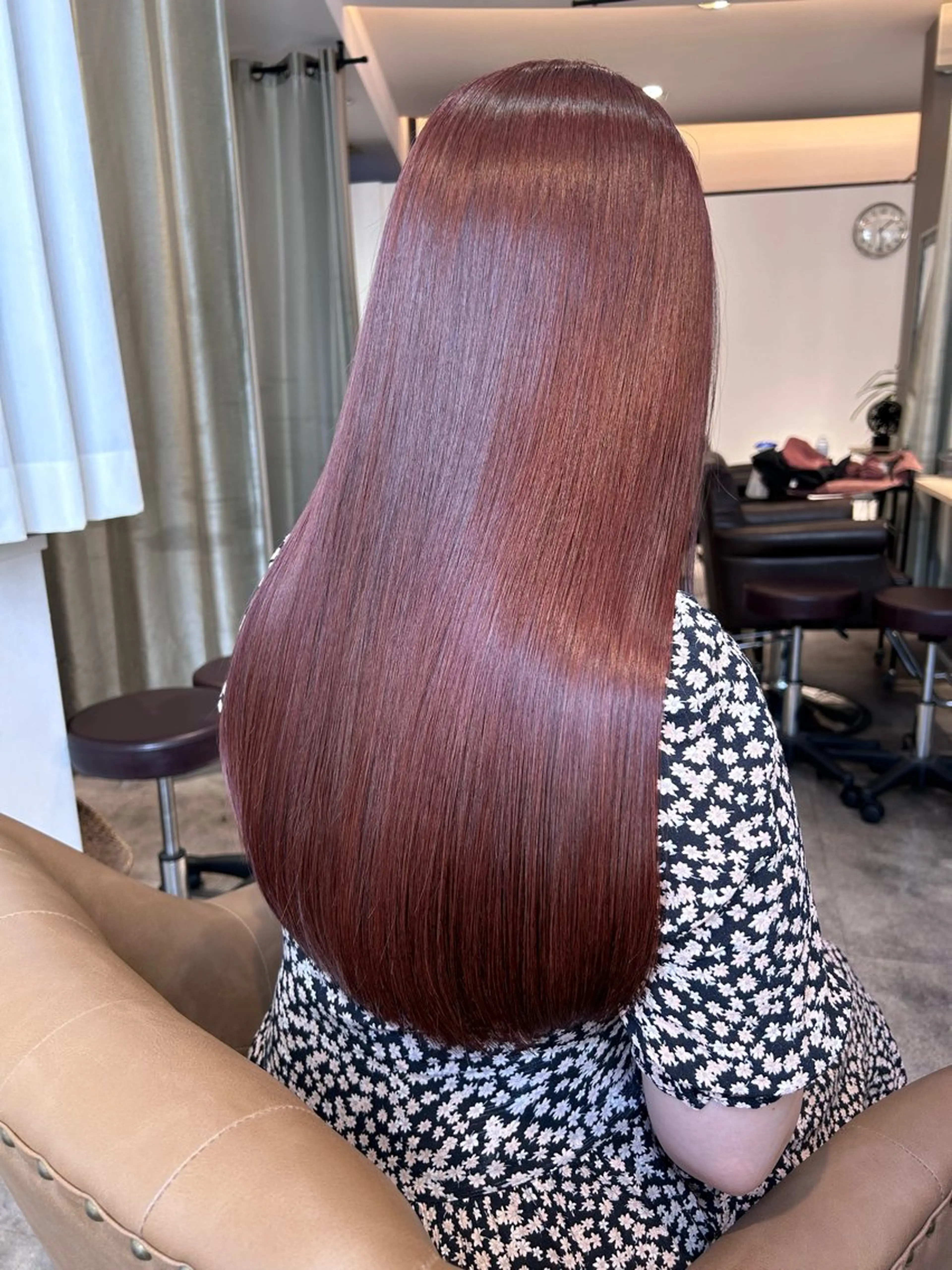 カラー ベージュカラー ブリーチ ブラウンカラー ブリーチなしカラー ピンクカラー ヘアカラー トリートメント ANs. YUIのヘアスタイル