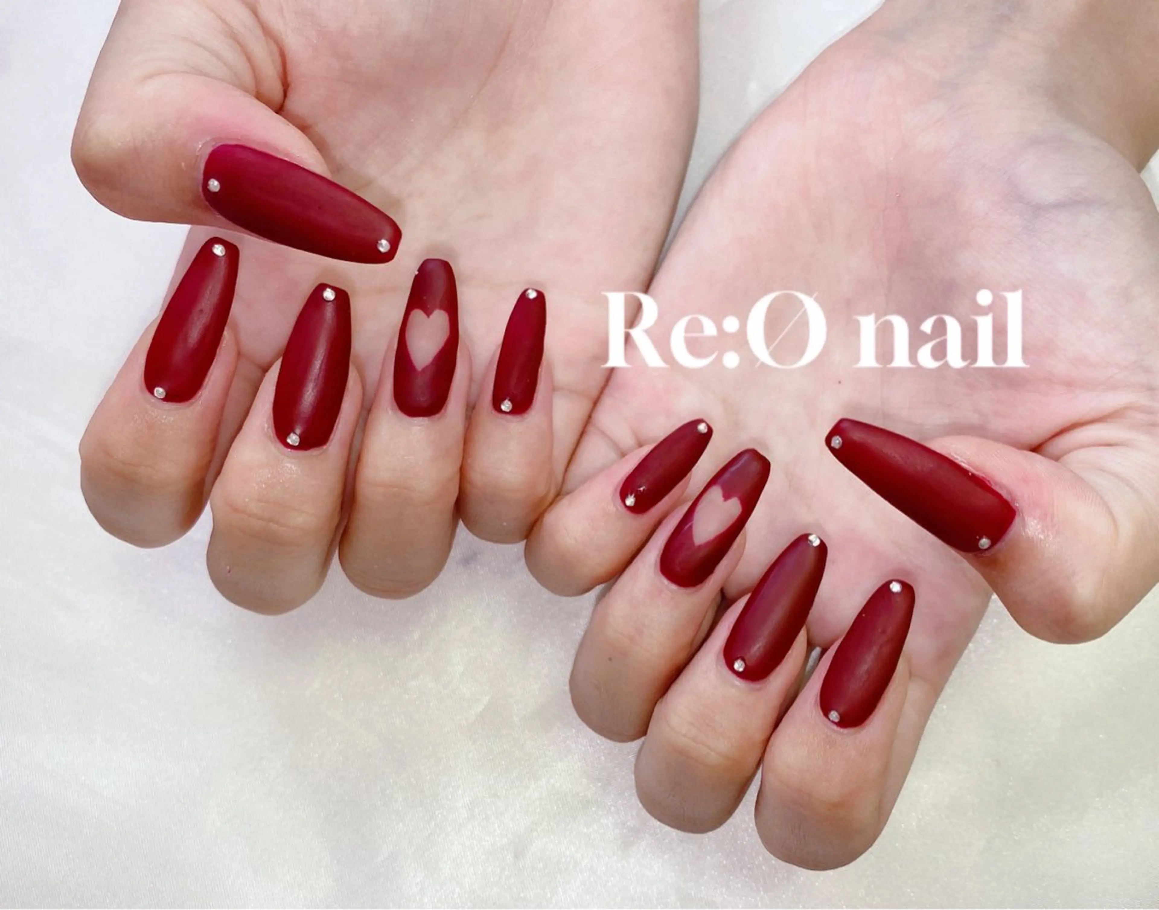 ネイル ボルドー ハンドネイル Re:Ø nail 🩵TSUJIのネイルデザイン