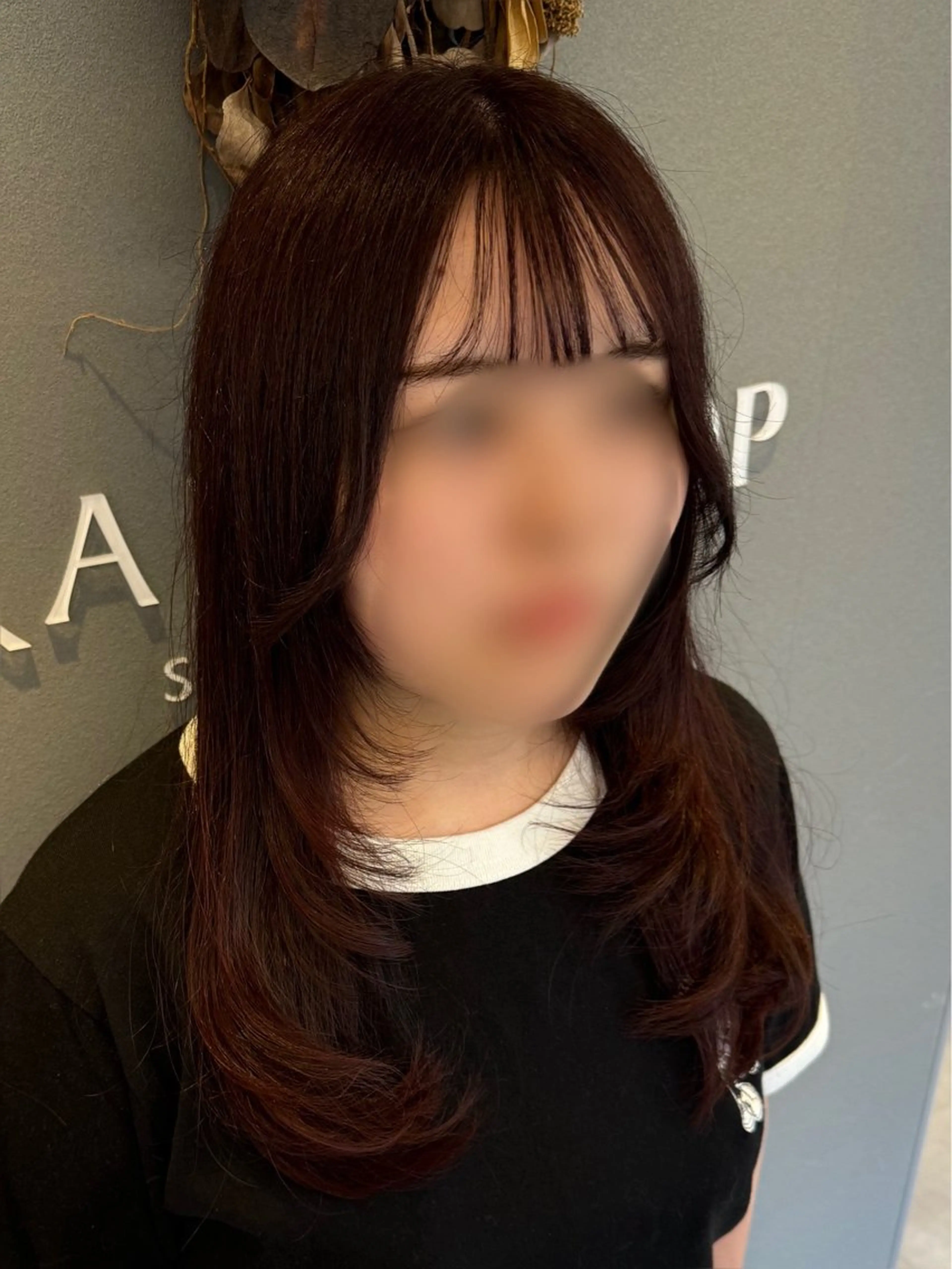 セミロング カラー 巻ける美髪矯正/ 韓国ヘア/yutaのヘアスタイル