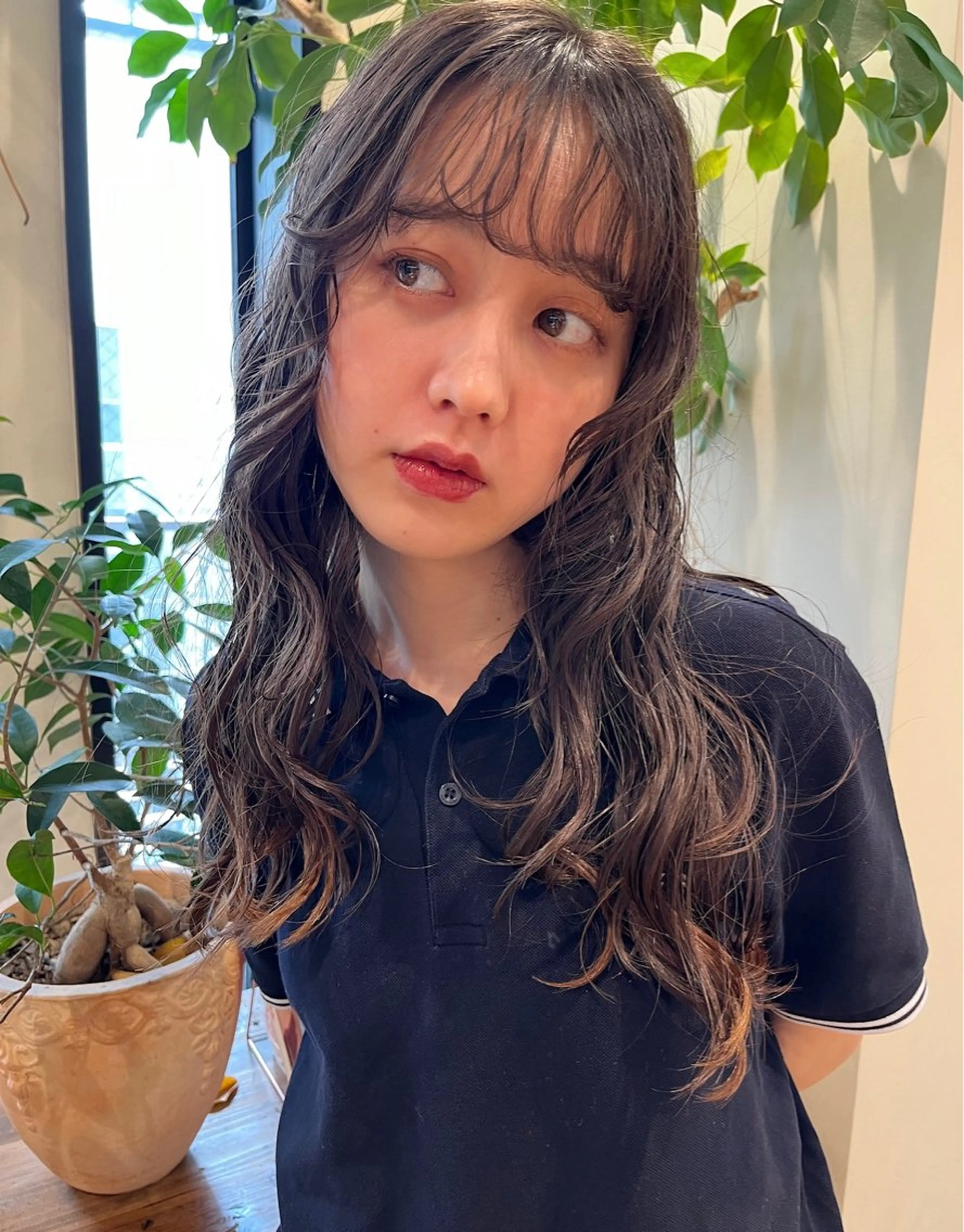 ロング 政木 彩香のヘアスタイル