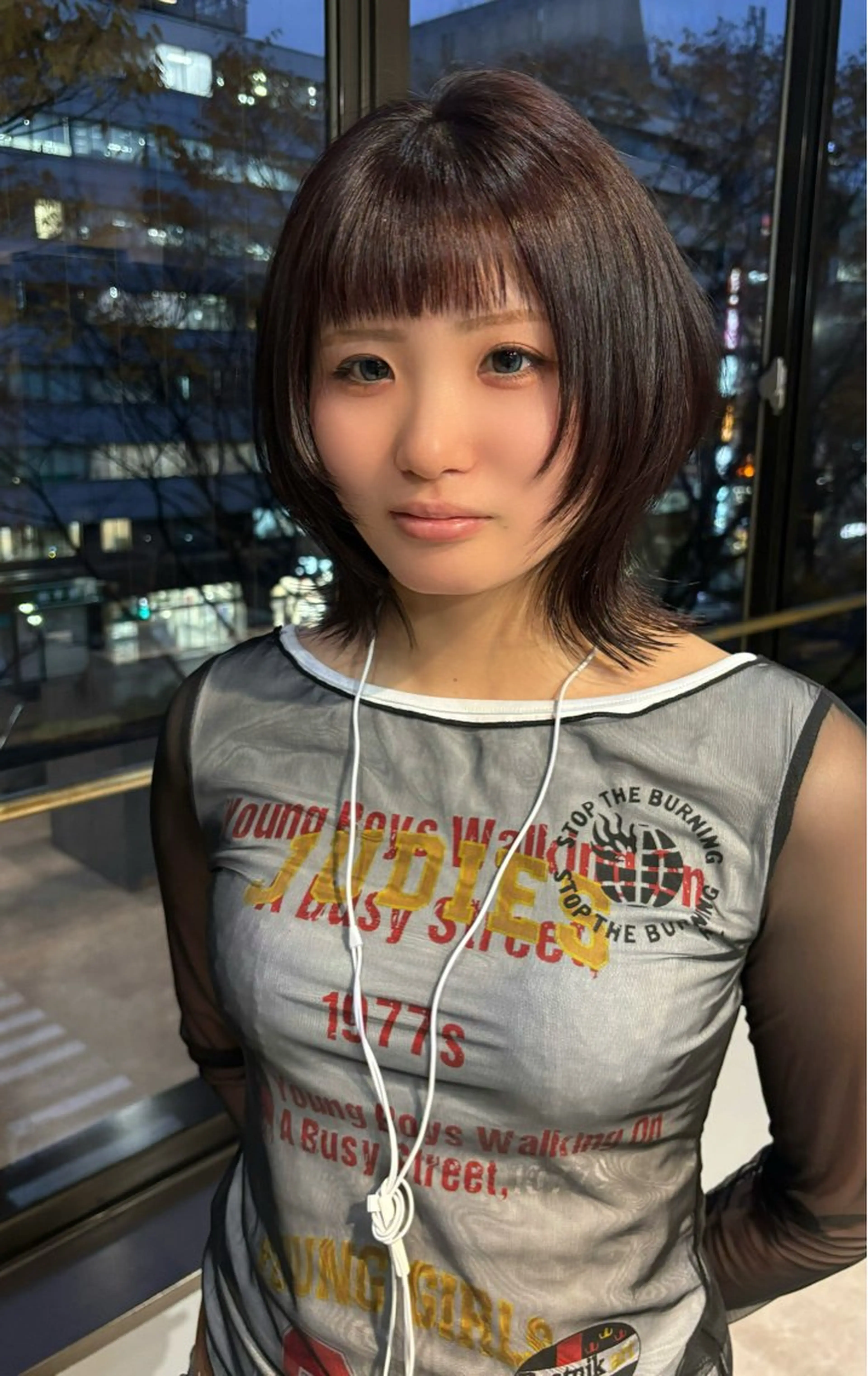 ミディアム カット ヘアカラー トリートメント Yuuka/ w colorのヘアスタイル