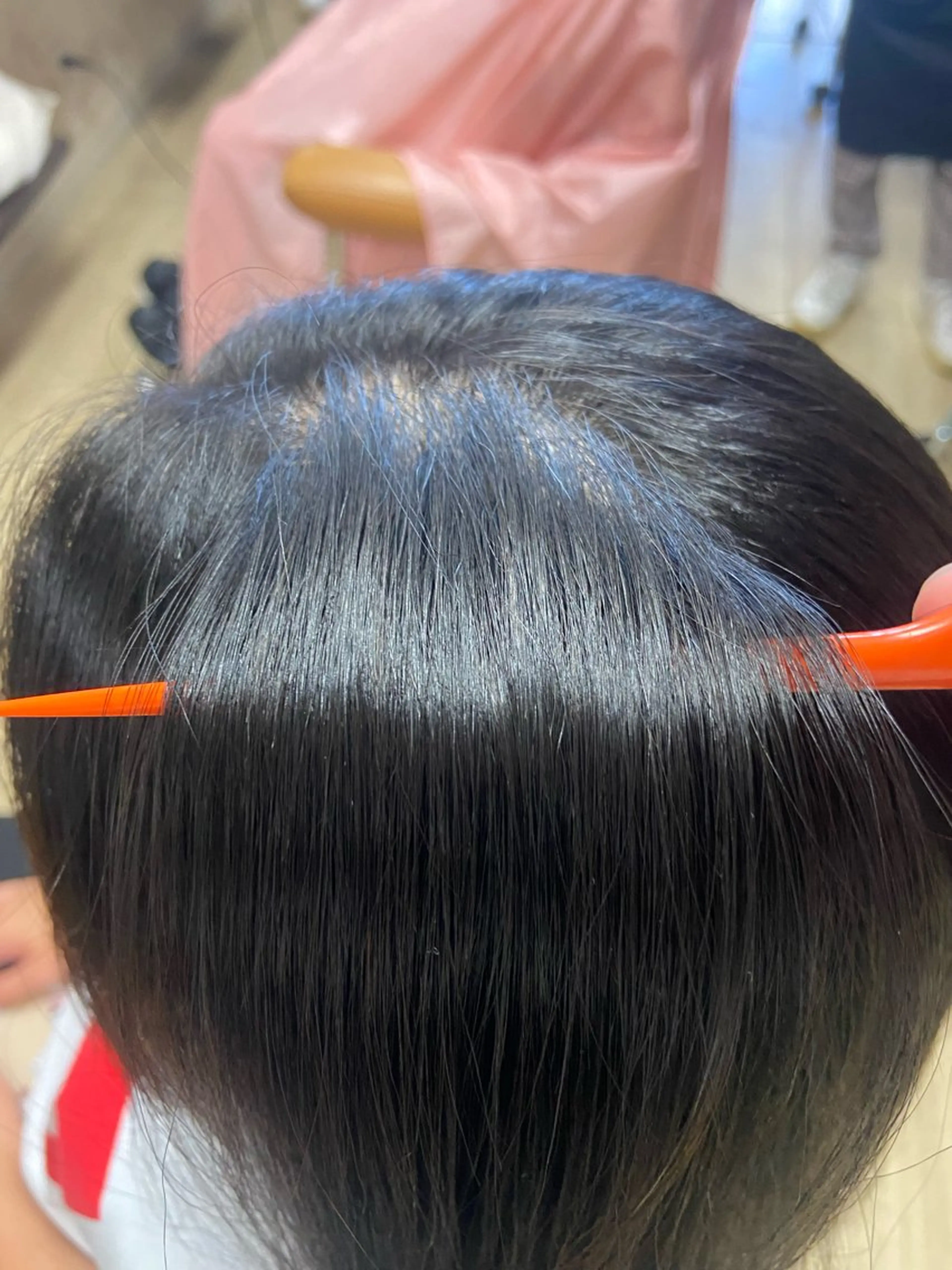 ロング 縮毛矯正 縮毛矯正 千上 結希奈のヘアスタイル