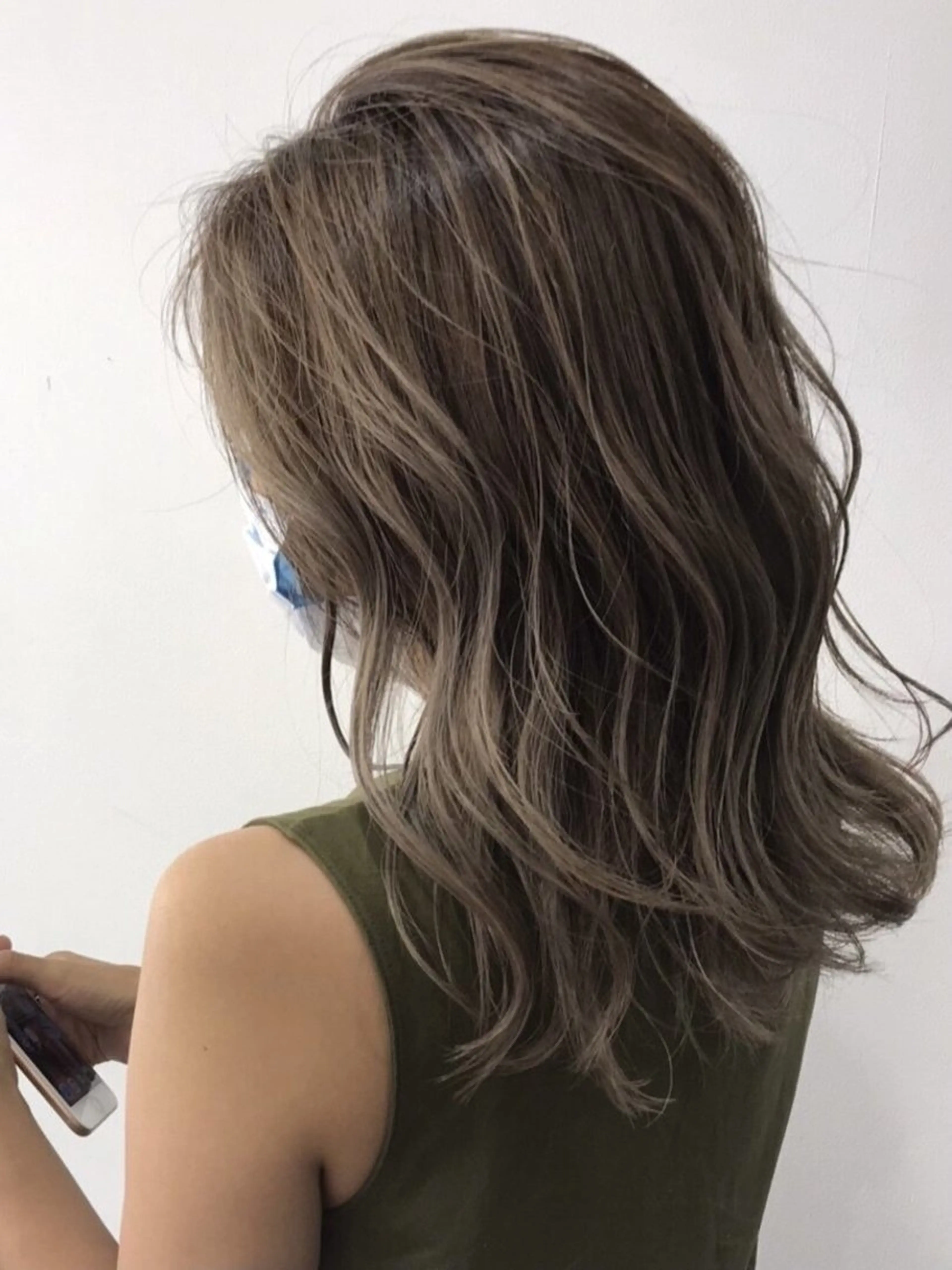 セミロング カット ヘアカラー トリートメント くびれボブ/インナー カラー☘️taigaのヘアスタイル