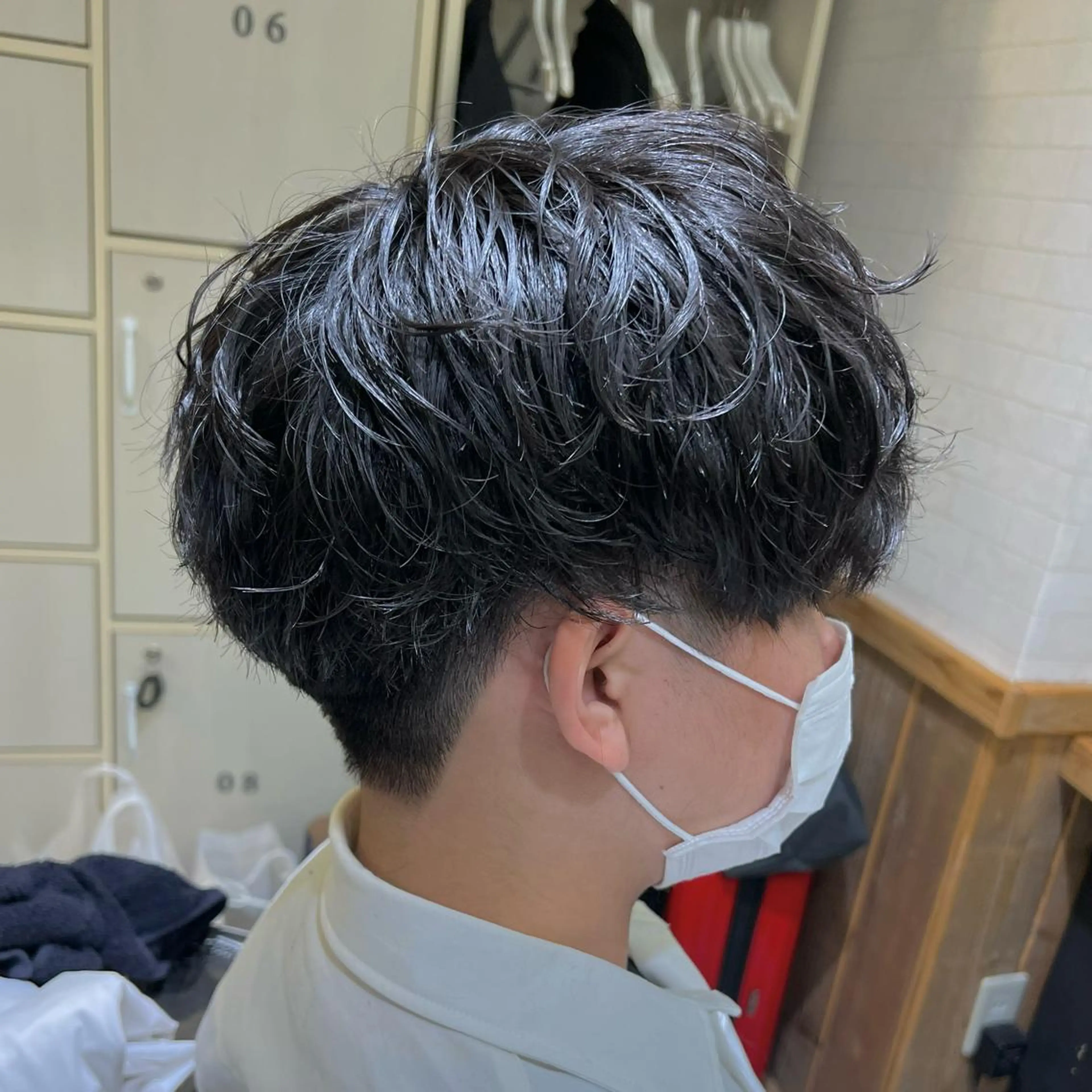 ショート パーマ メンズ カット パーマ ノグチ ナツコのヘアスタイル