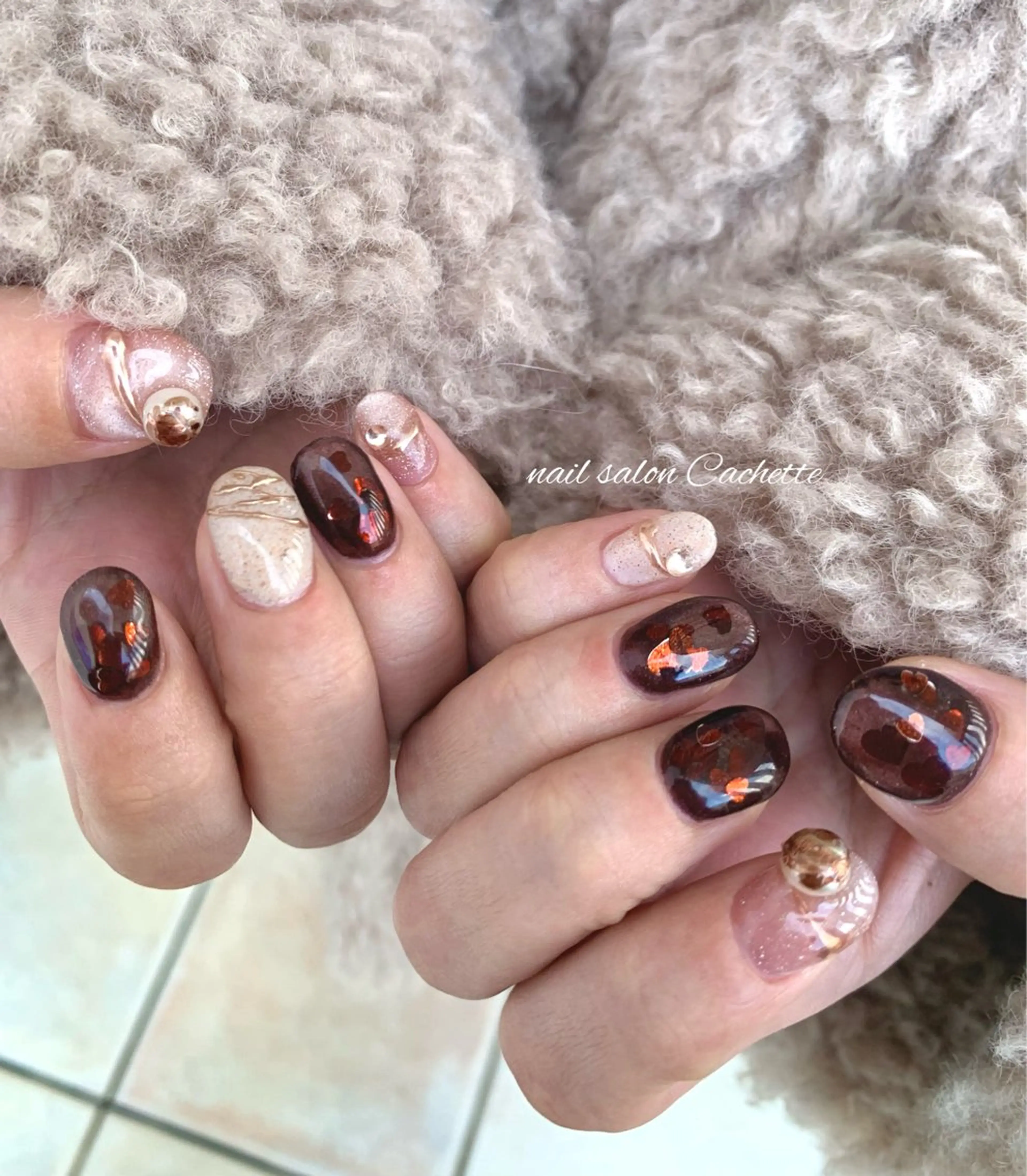 ネイル ハンドネイル ✧Cachette✧ YUKARIのネイルデザイン