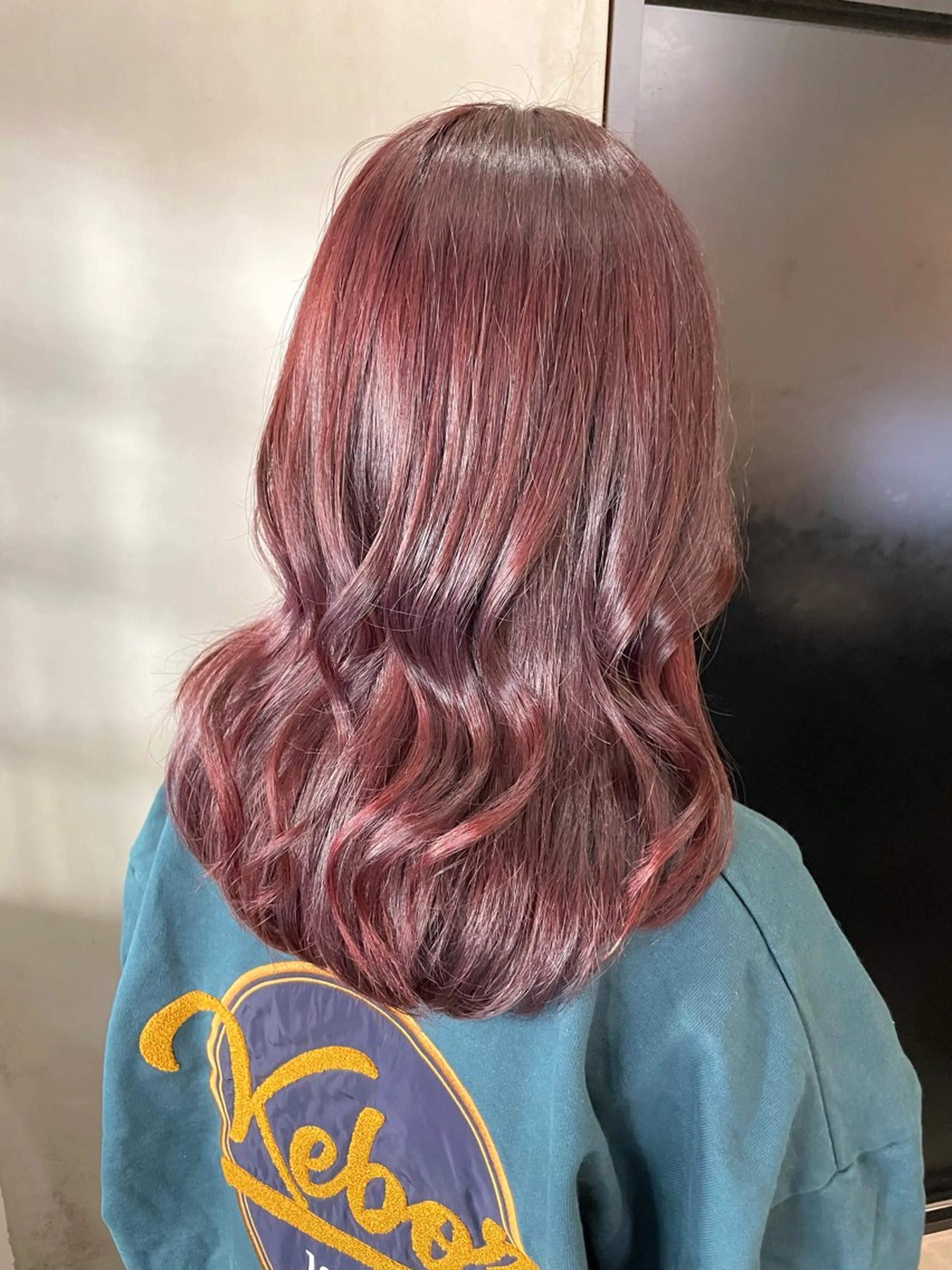 ロング カラー ボルドーカラー ✨メンズ縮毛モデル 募集✨イブキのヘアスタイル