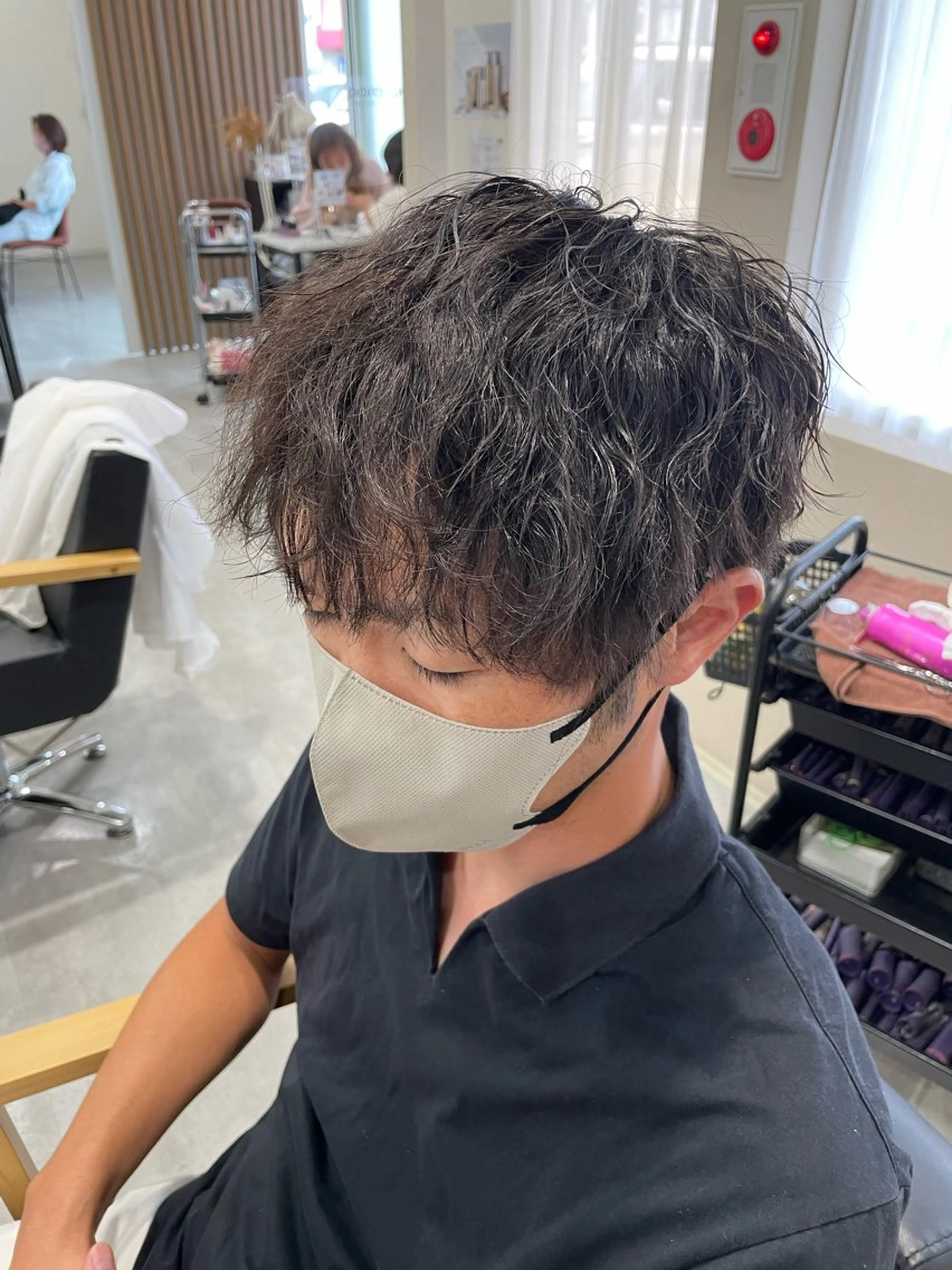 メンズ カット パーマ 永田 まどかのヘアスタイル