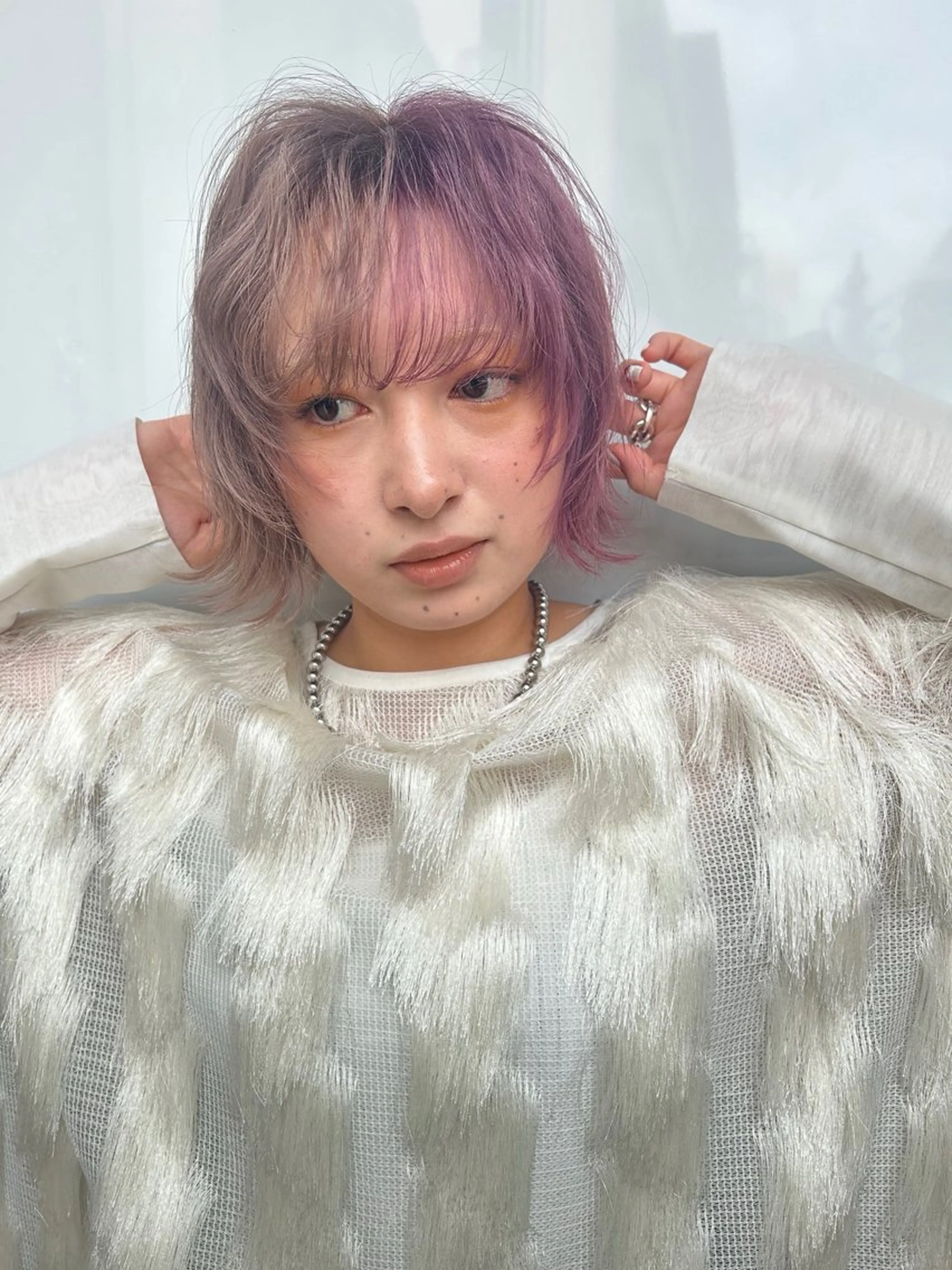 ショート カラー カット ヘアカラー トリートメント Haru/THREE …by velvetのヘアスタイル