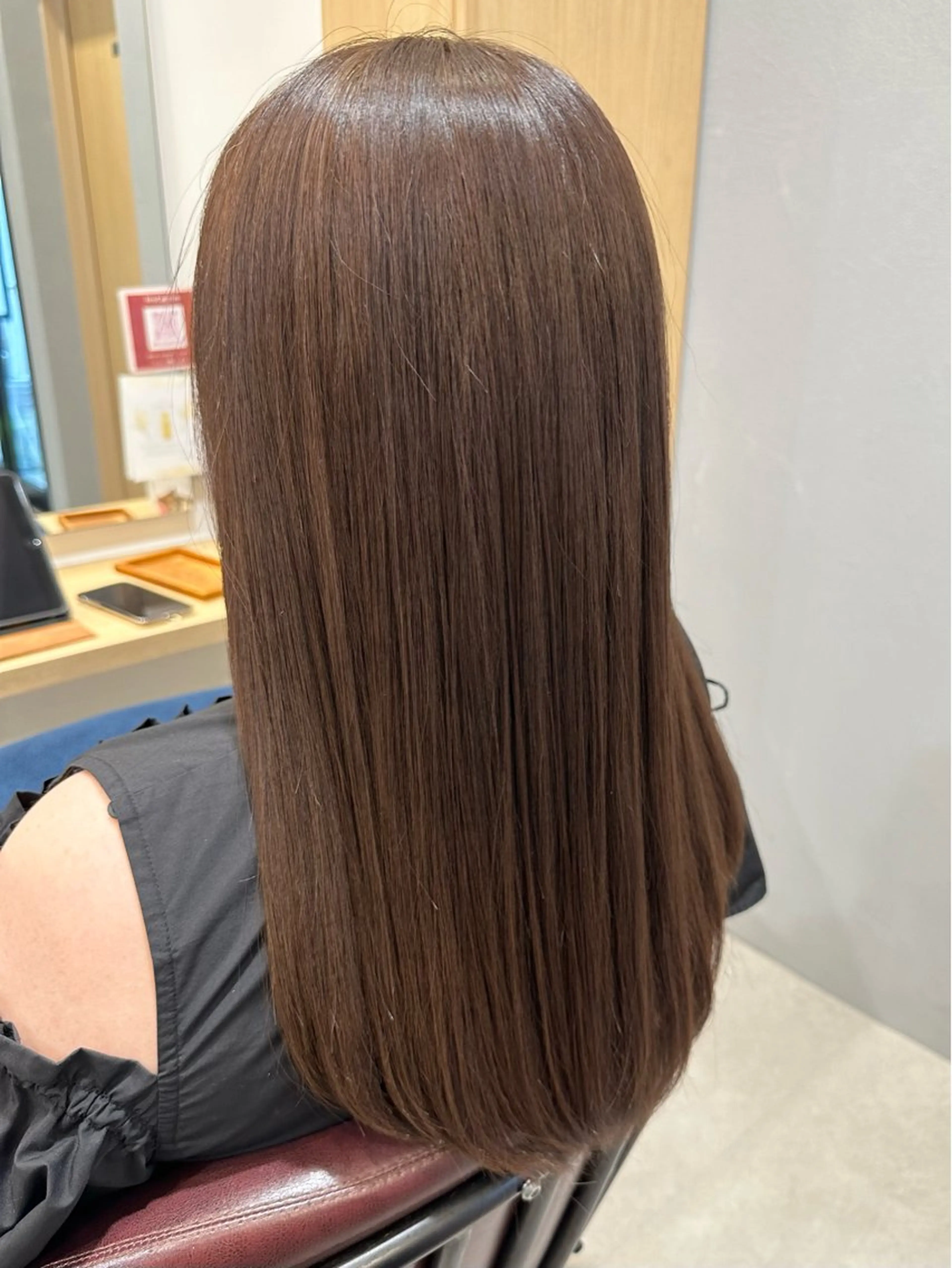 ロング カラー ブラウンカラー ケアカラー ナチュラルブラウン hair&eyelash Truth所属・名古屋市北区/黒川/ Truth上谷綾子のヘアスタイル