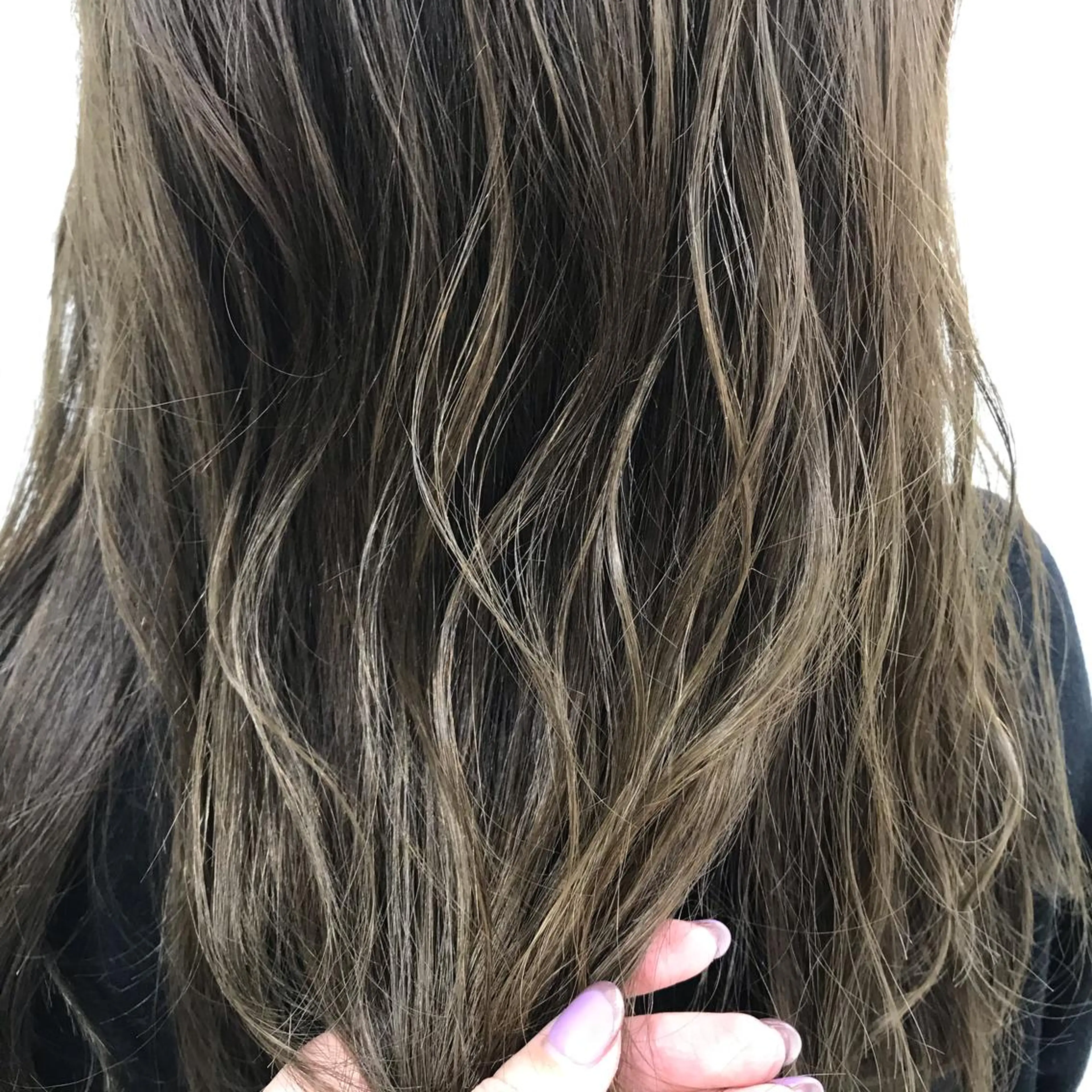ロング カラー カット ヘアカラー トリートメント 暖色カラー🌹 中山由梨のヘアスタイル